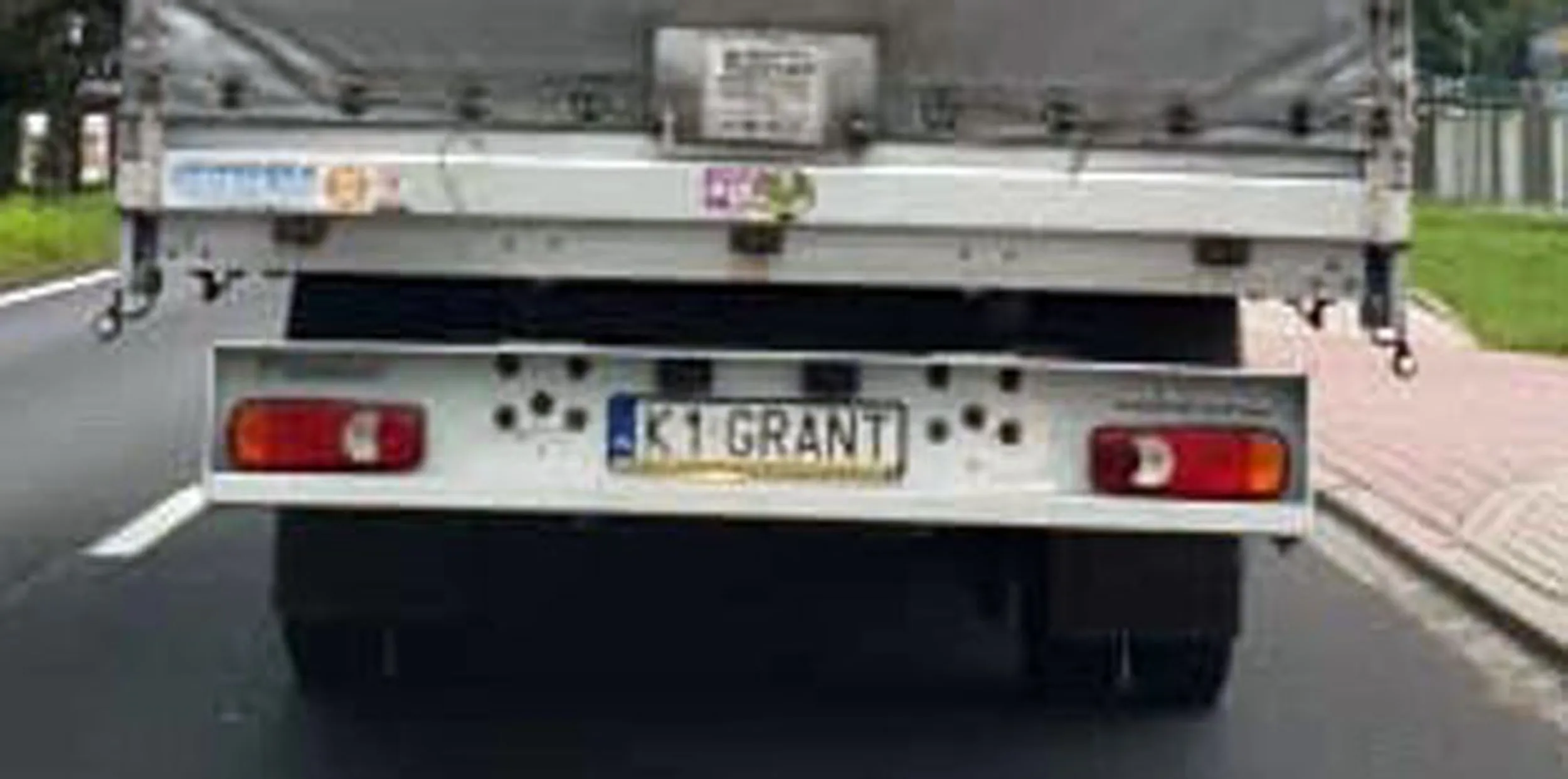 Fajny numer, blacha K1 GRANT