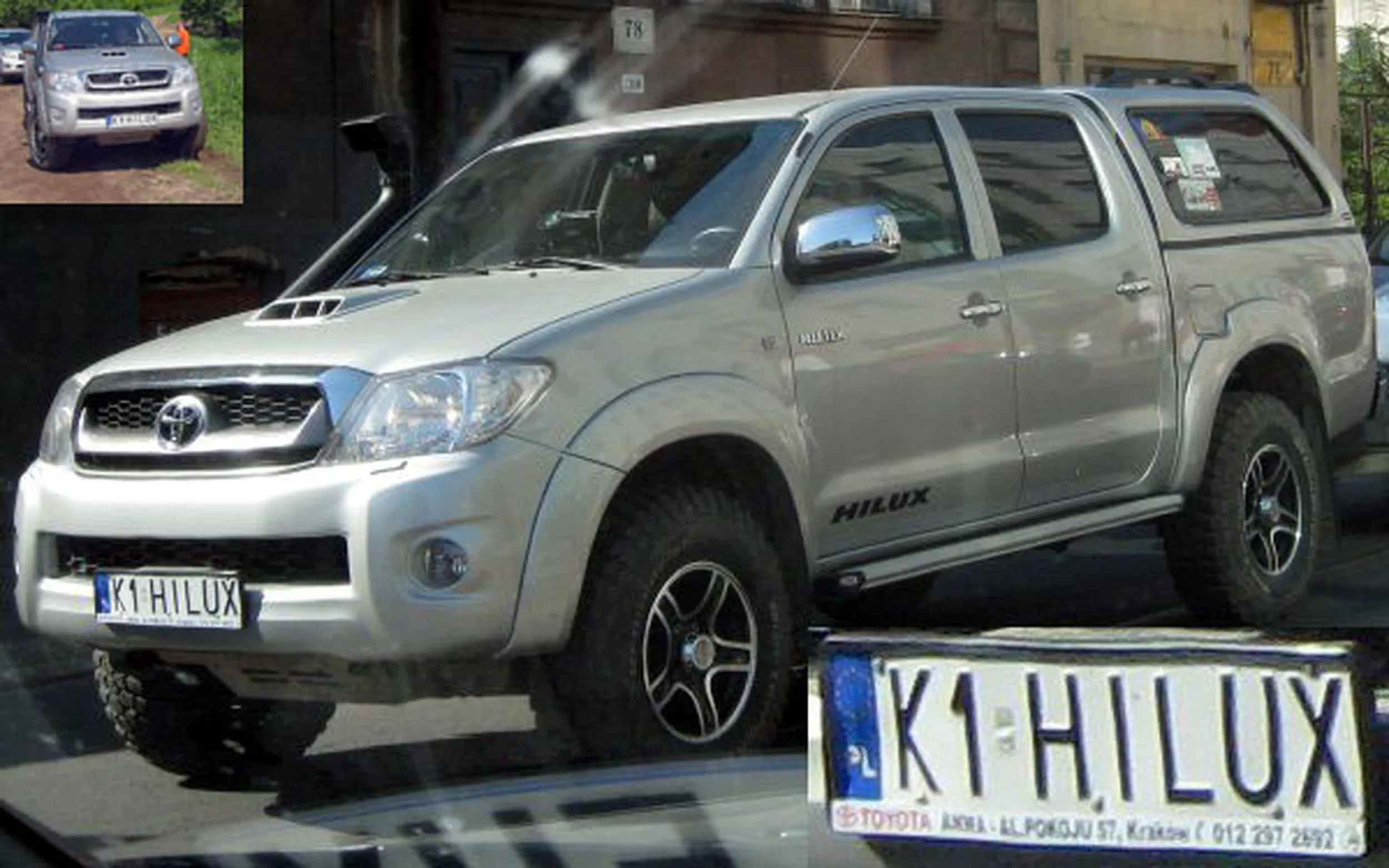 Fajny numer, blacha K1 HILUX