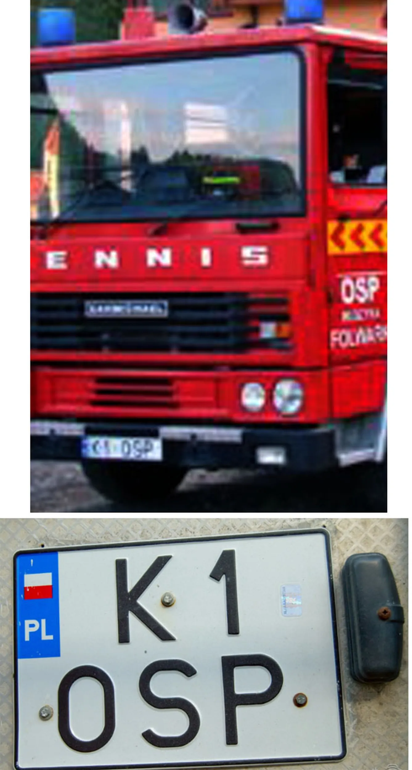 Fajny numer, blacha K1 OSP