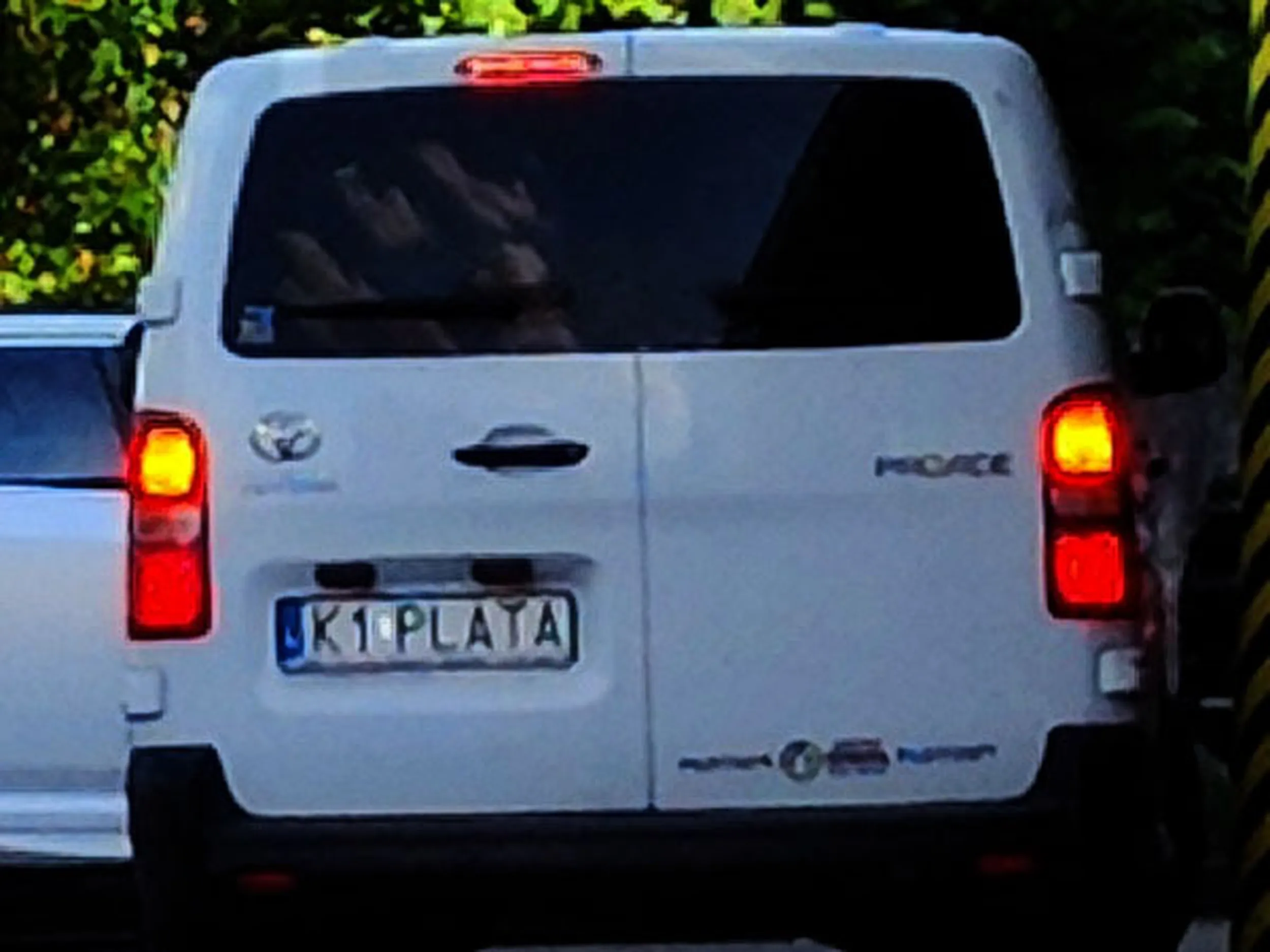 Fajny numer, blacha K1 PLATA