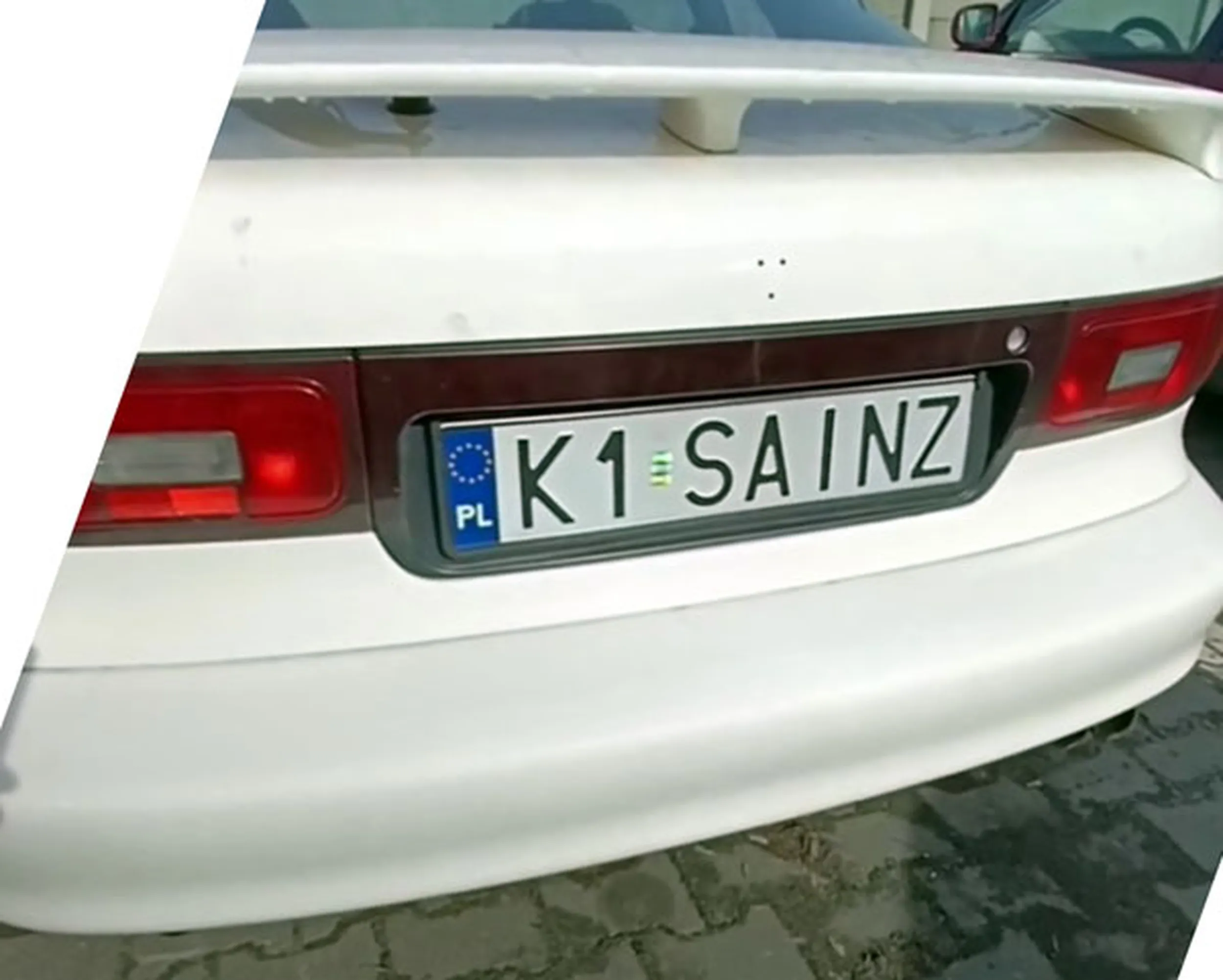 Fajny numer, blacha K1 SAINZ