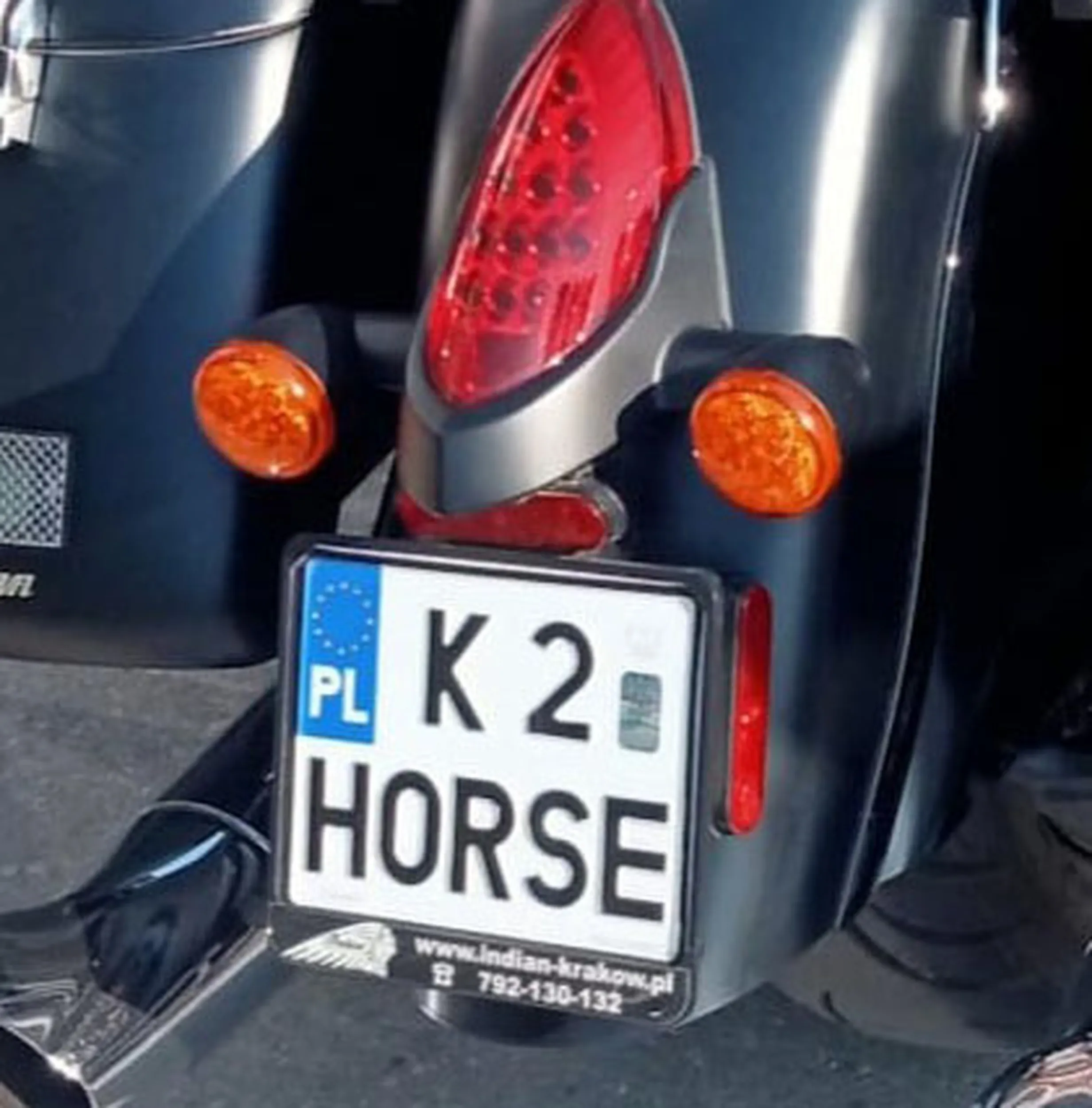 Fajny numer, blacha K2 HORSE