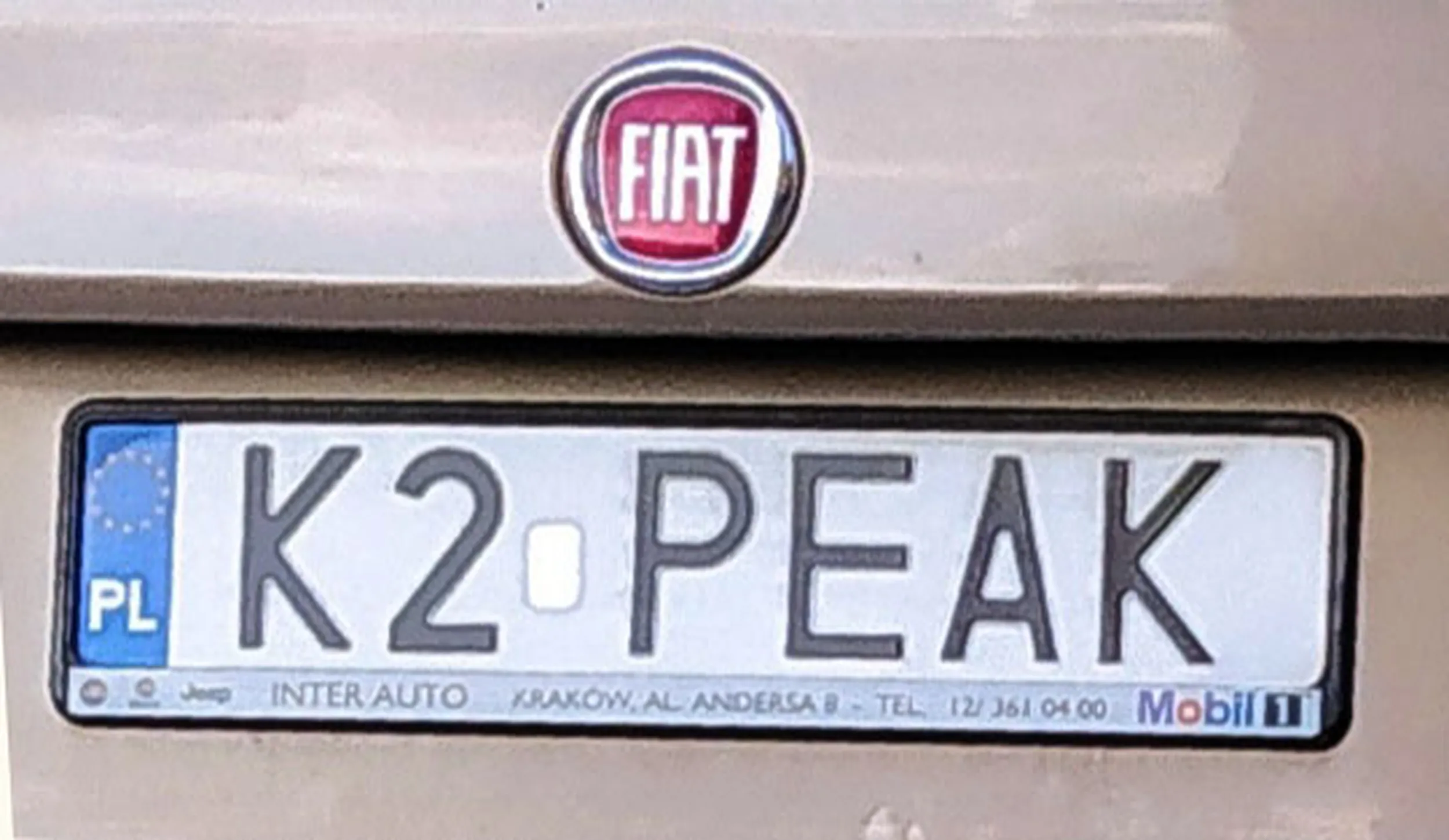 Fajny numer, blacha K2 PEAK