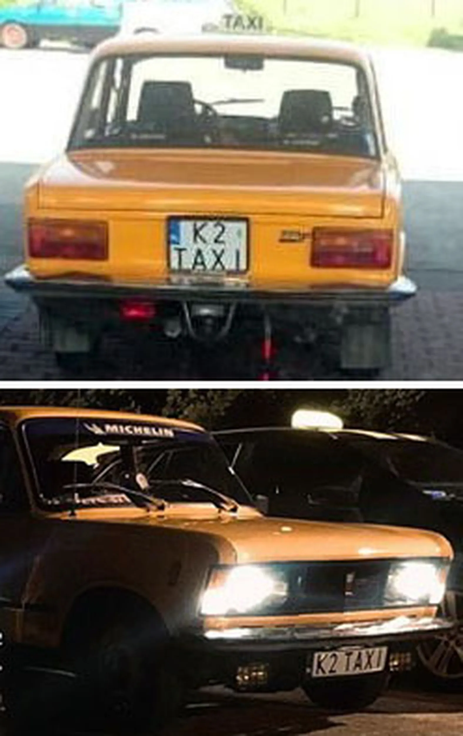 Fajny numer, blacha K2 TAXI