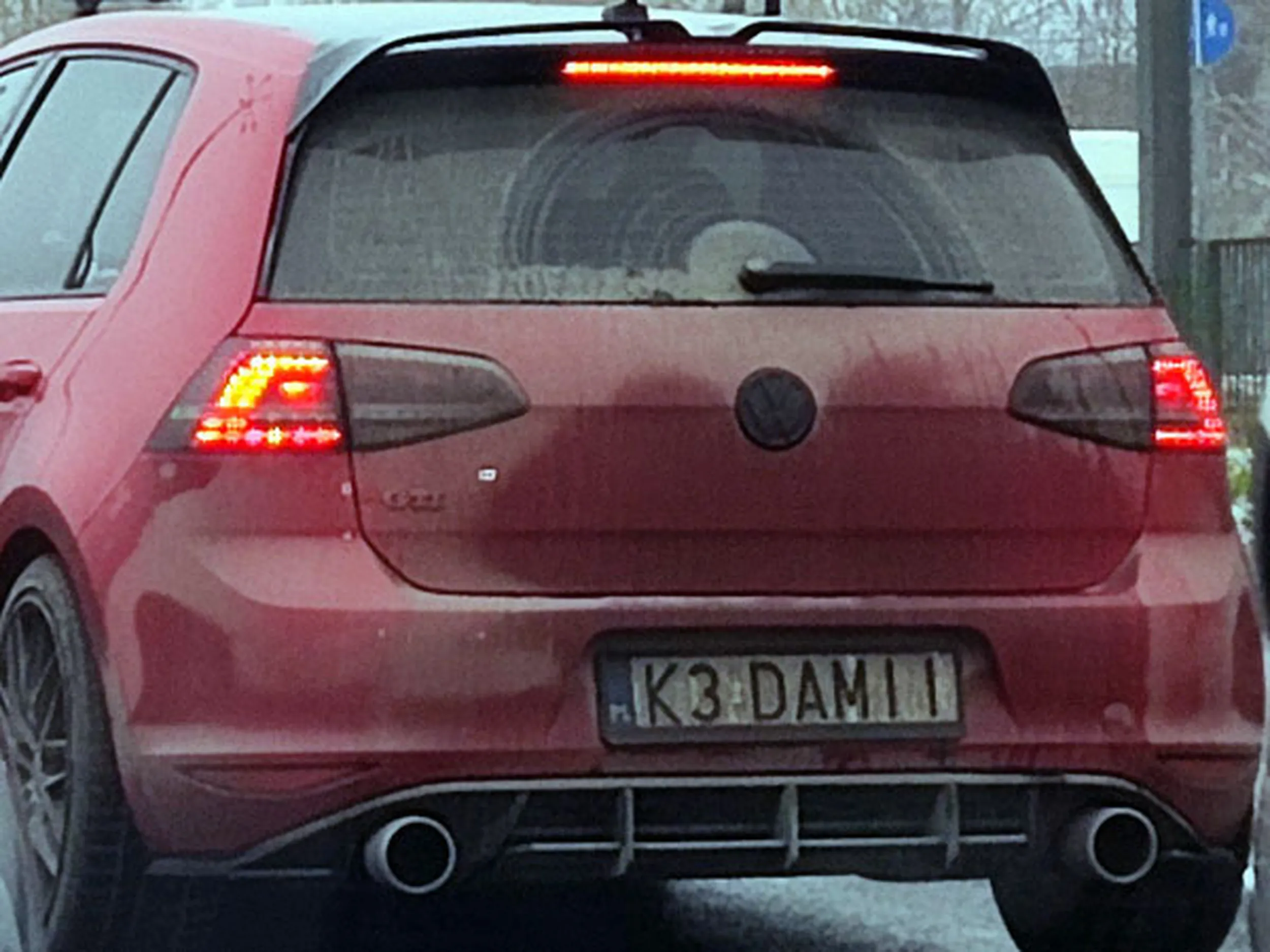 Fajny numer, blacha K3 DAMII