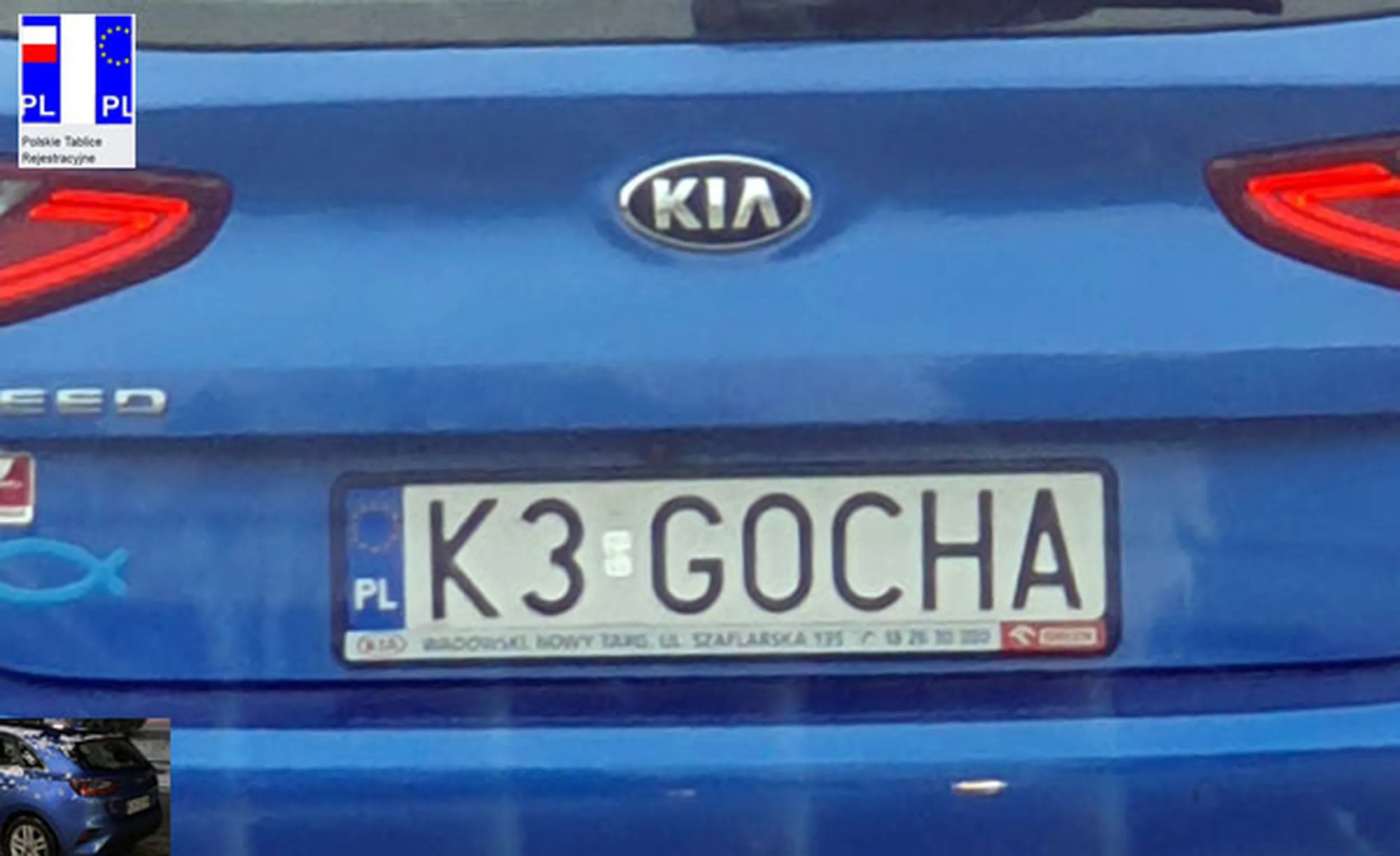 Fajny numer, blacha K3 GOCHA