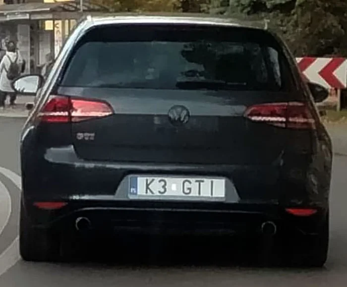 Fajny numer, blacha K3 GTI