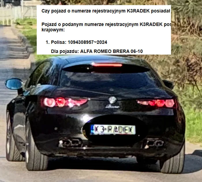 Fajny numer, blacha K3 RADEK