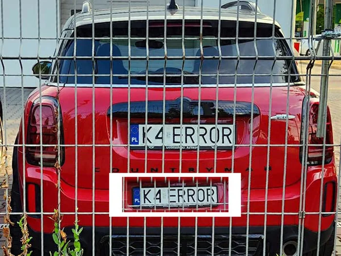 Fajny numer, blacha K4 ERROR