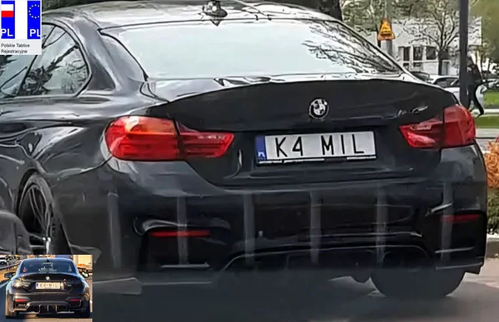 K4 MIL - numer rejestracyjny