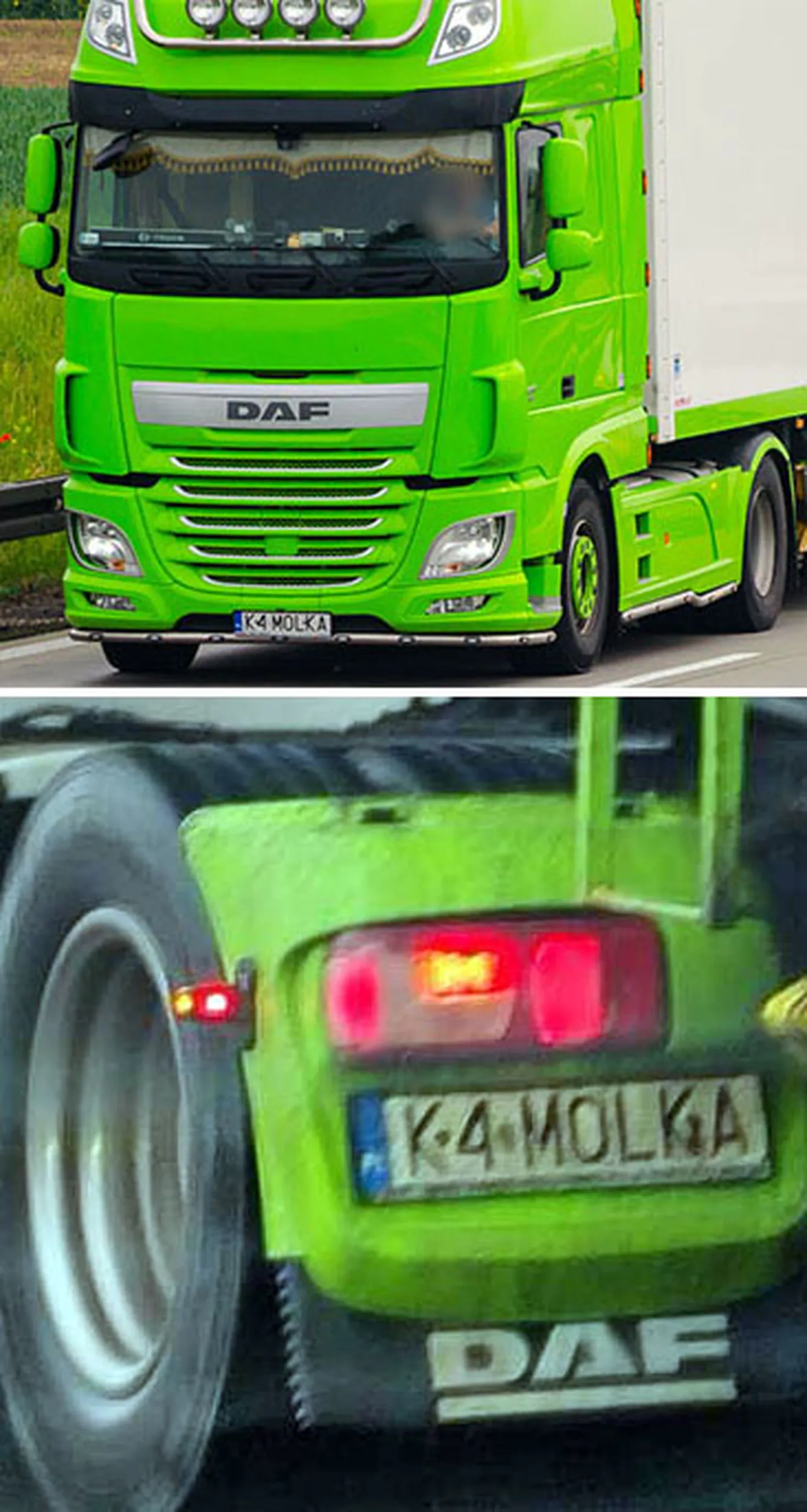 Fajny numer, blacha K4 MOLKA