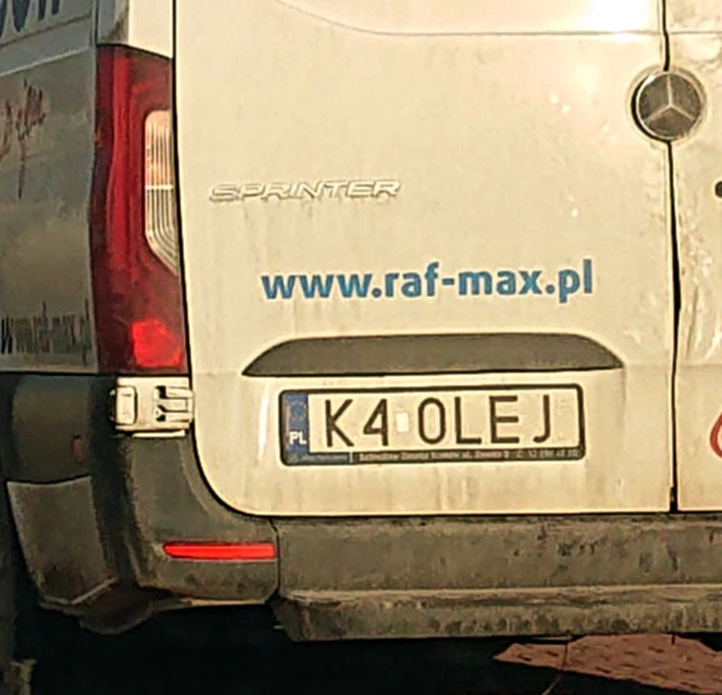 Fajny numer, blacha K4 OLEJ