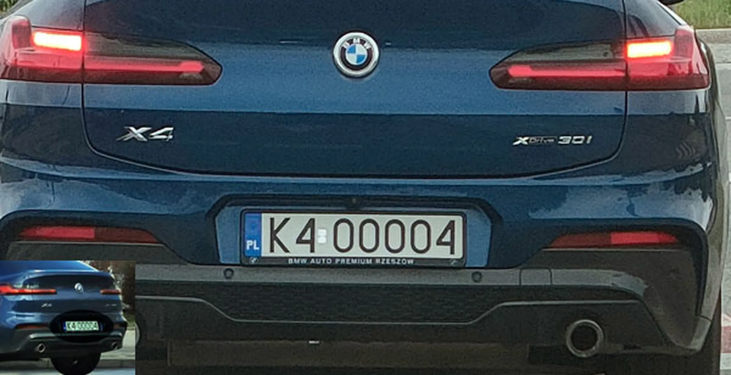 Fajny numer, blacha K4 OOOO4