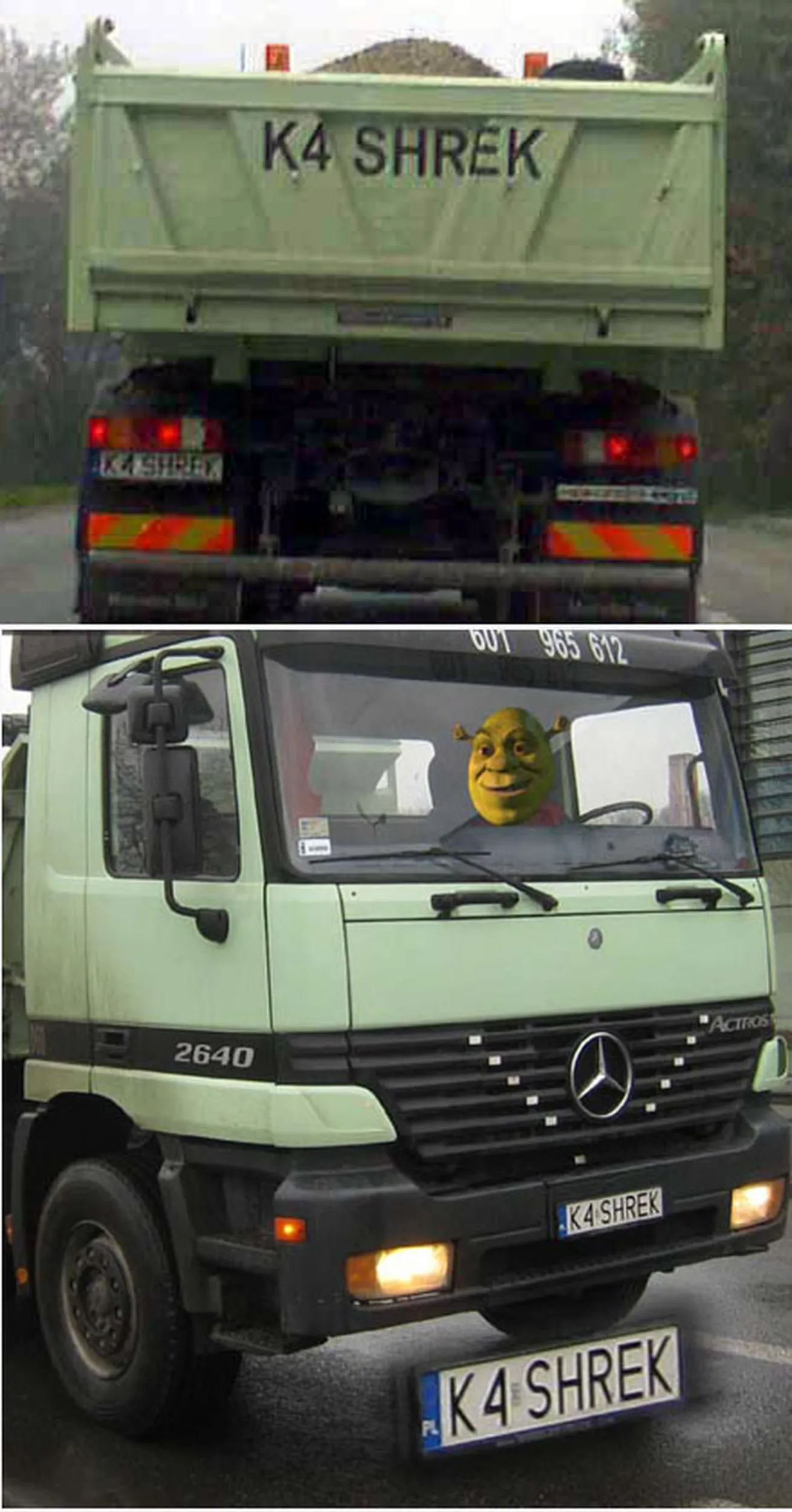 Fajny numer, blacha K4 SHREK