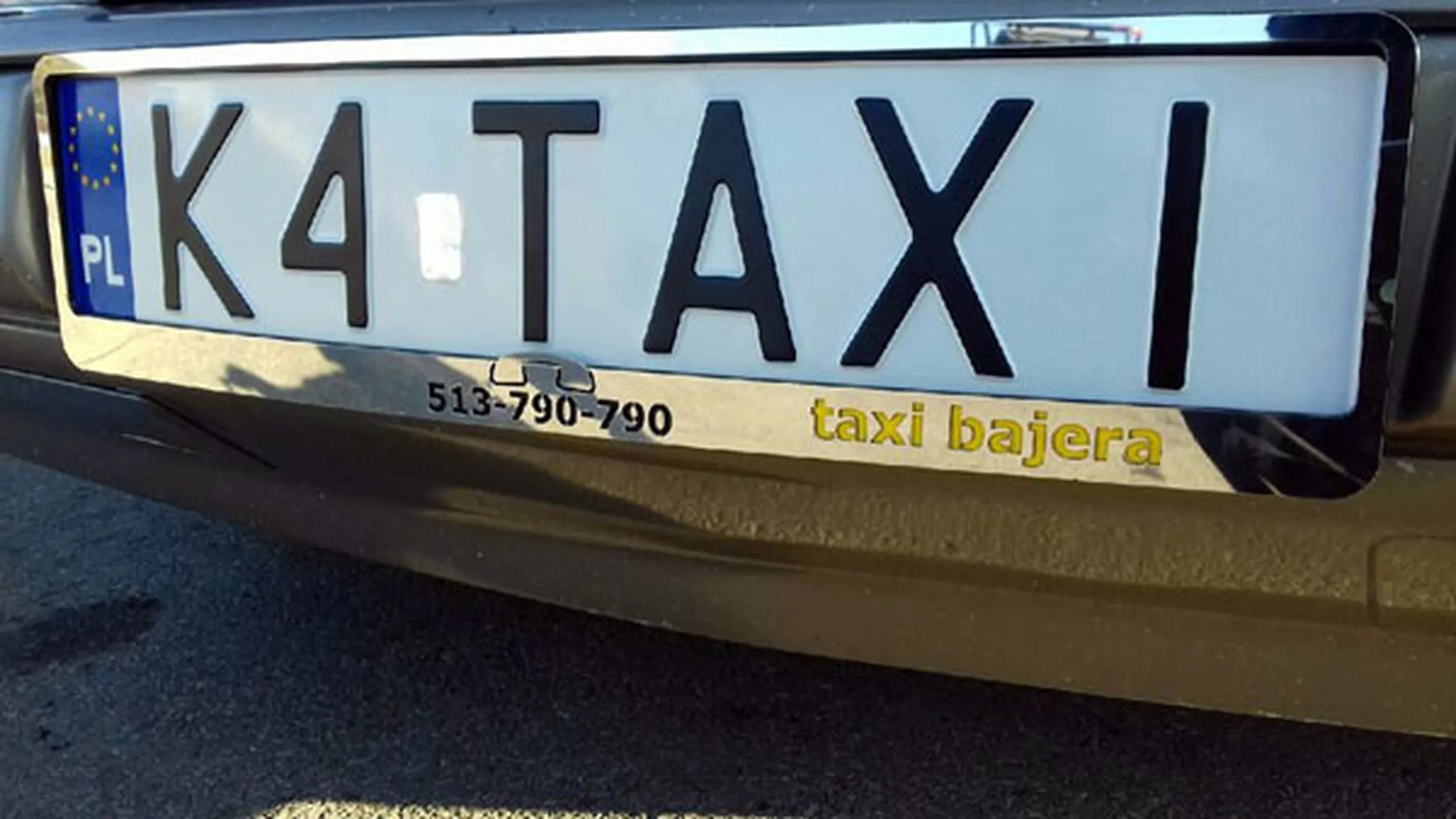 Fajny numer, blacha K4 TAXI