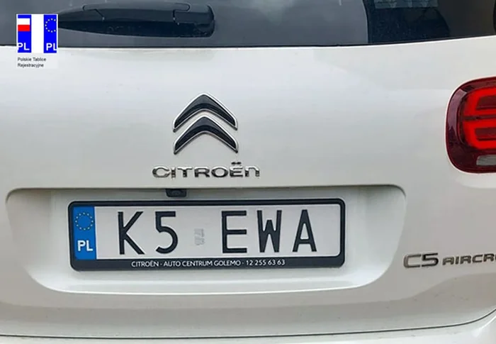 Fajny numer, blacha K5 EWA