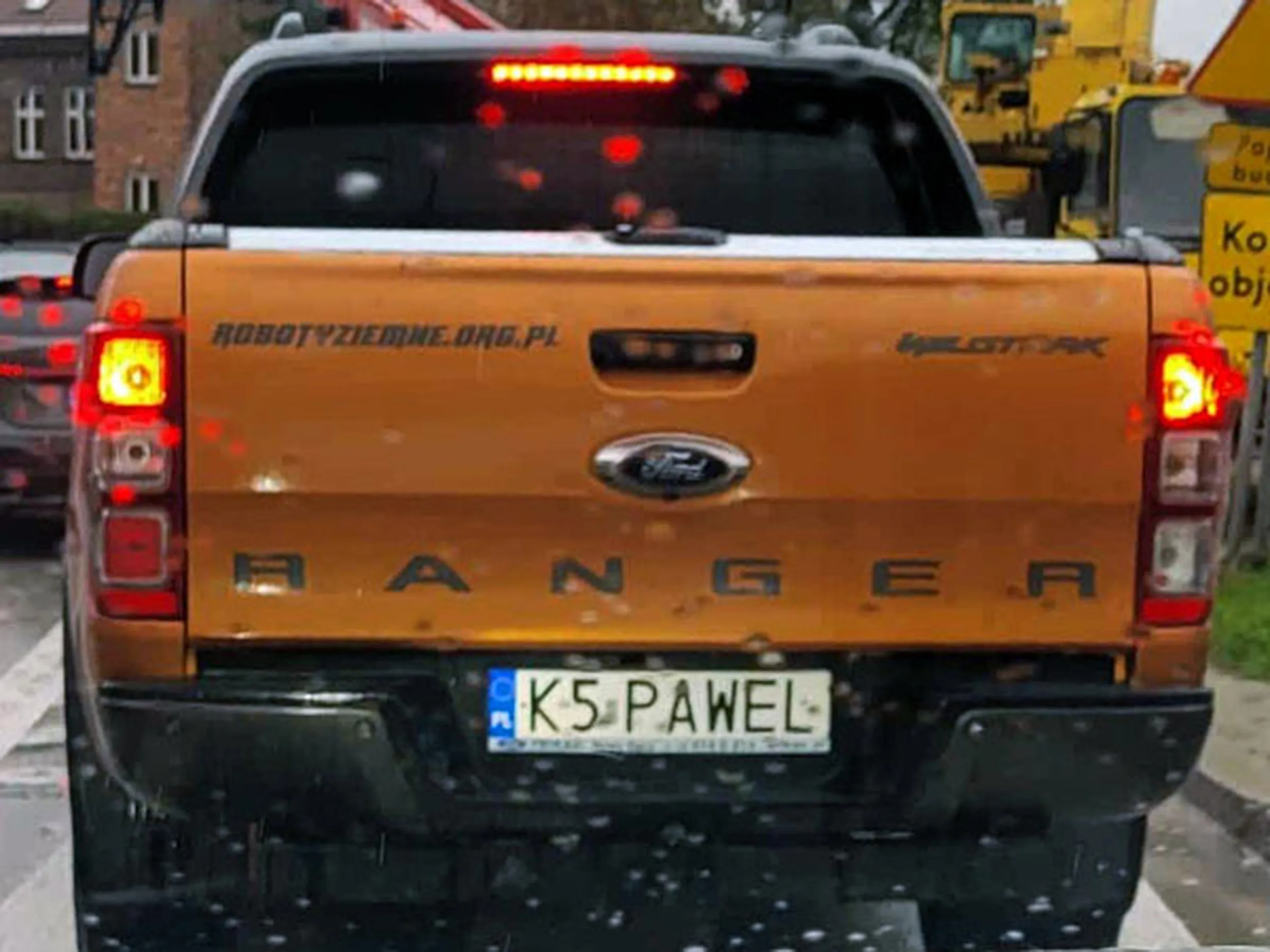 Fajny numer, blacha K5 PAWEL