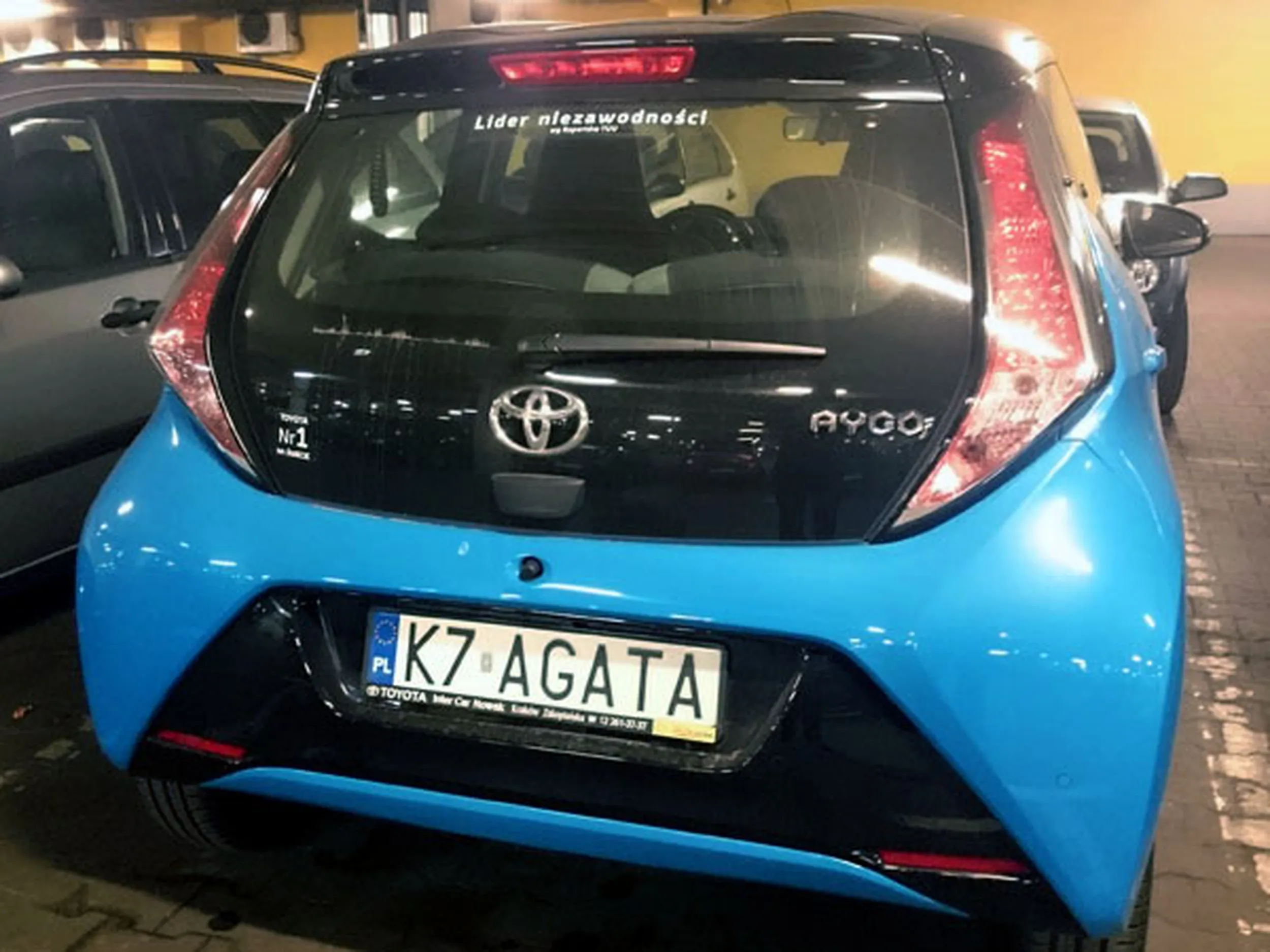 Fajny numer, blacha K7 AGATA