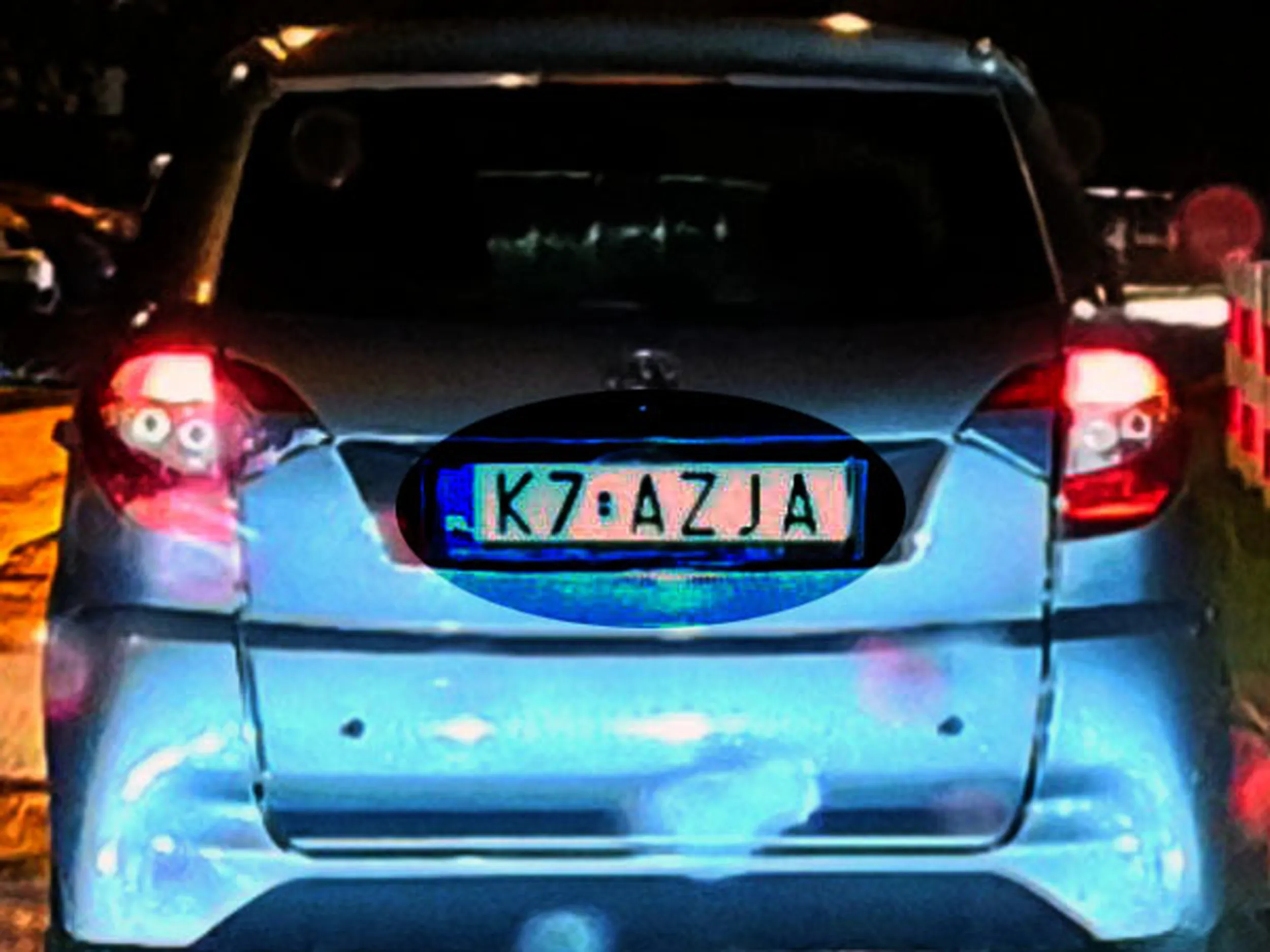 Fajny numer, blacha K7 AZJA