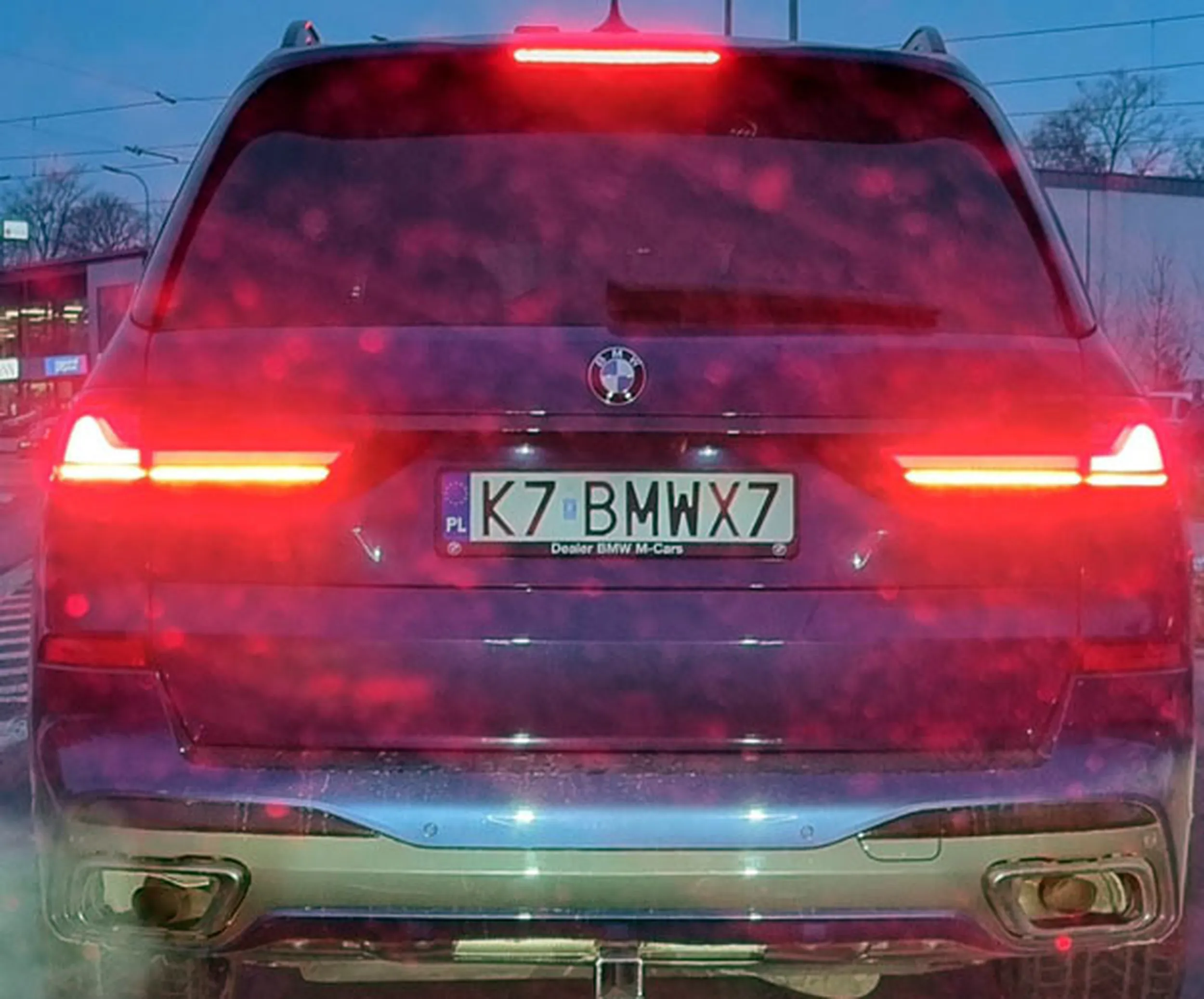 Fajny numer, blacha K7 BMWX7
