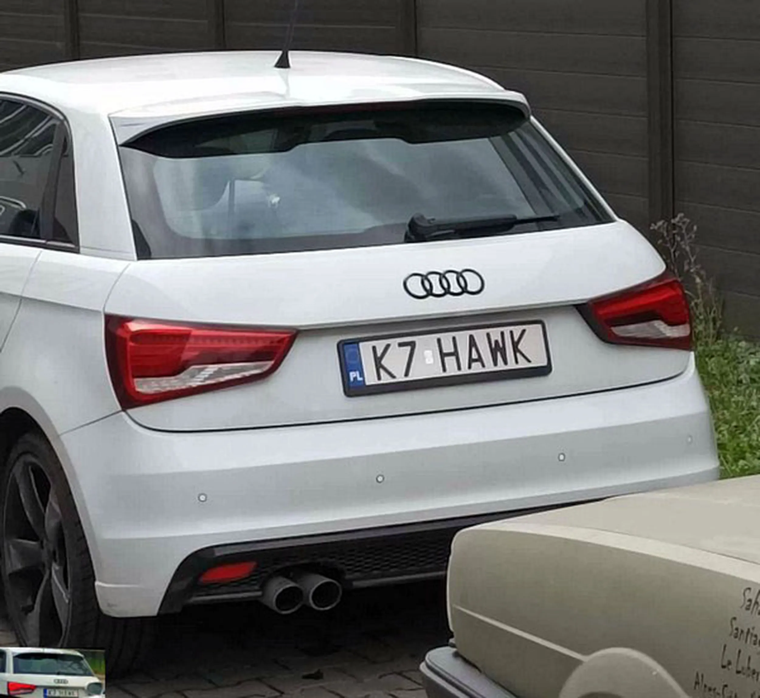 Fajny numer, blacha K7 HAWK