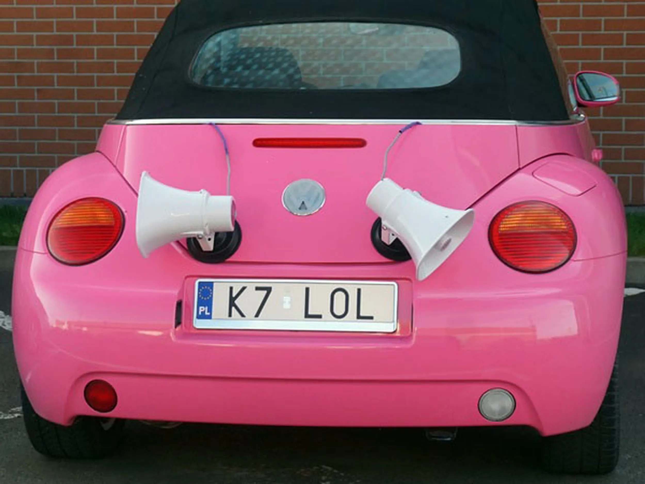 Fajny numer, blacha K7 LOL