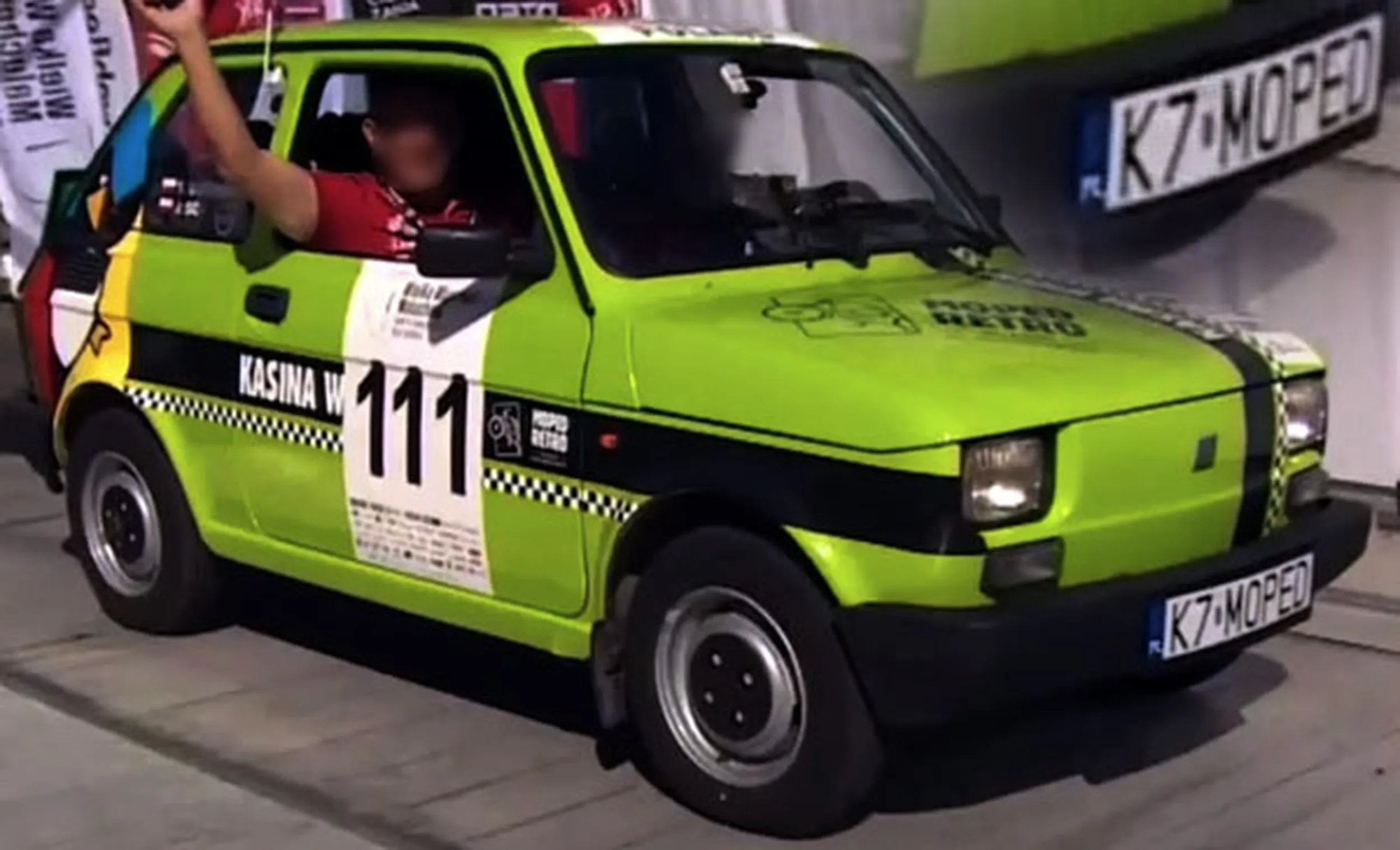 Fajny numer, blacha K7 MOPED