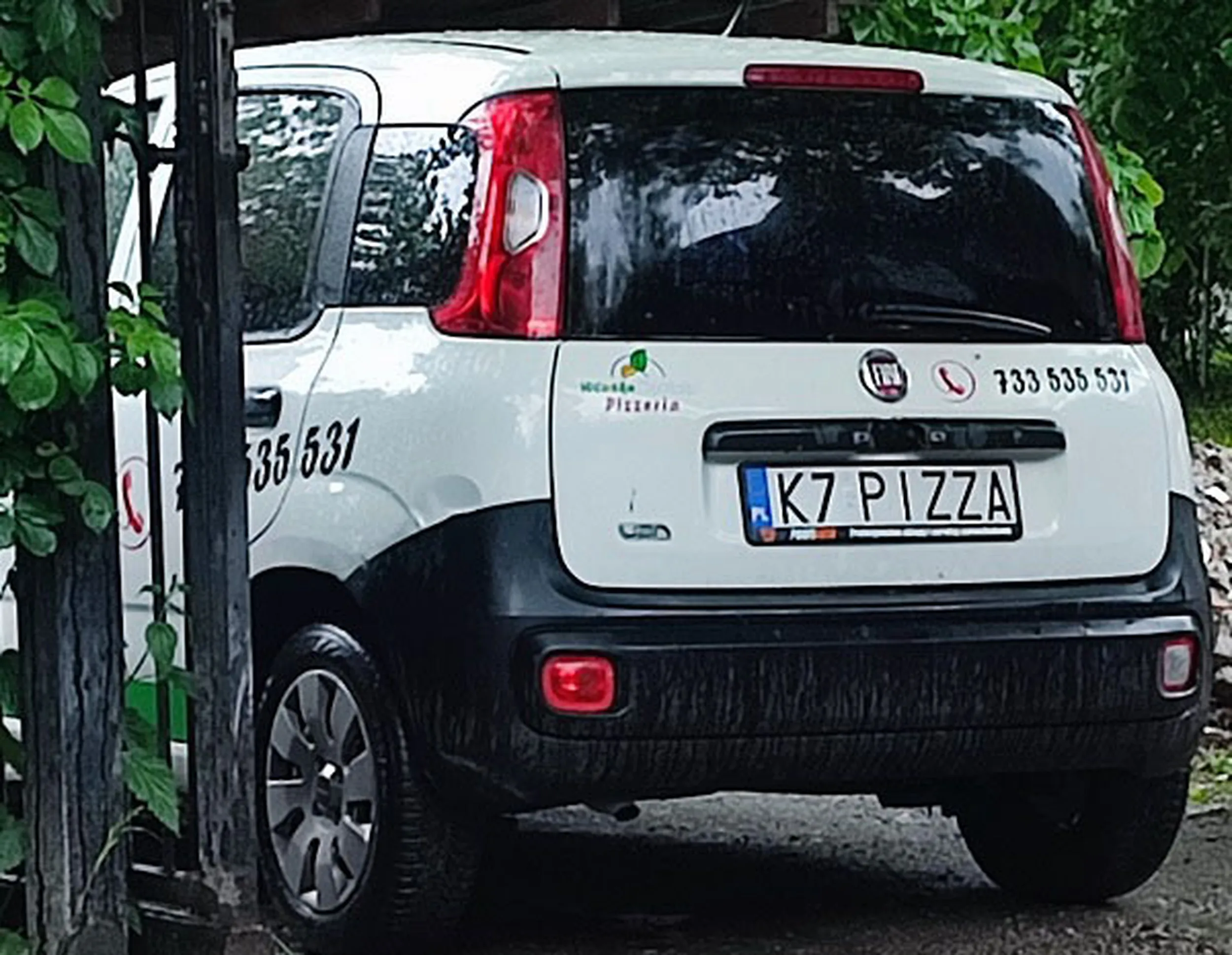 Fajny numer, blacha K7 PIZZA