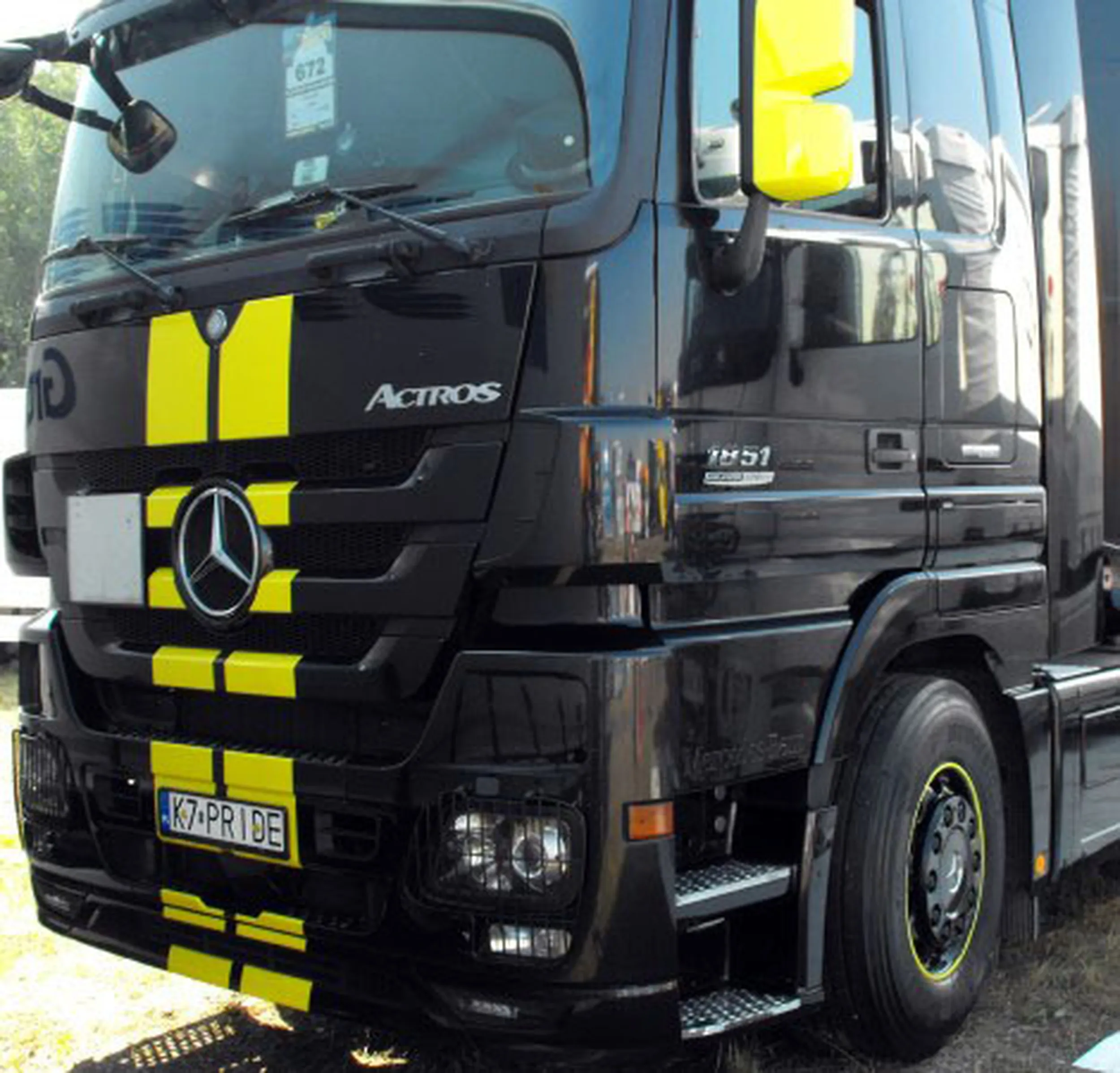 Fajny numer, blacha K7 PRIDE