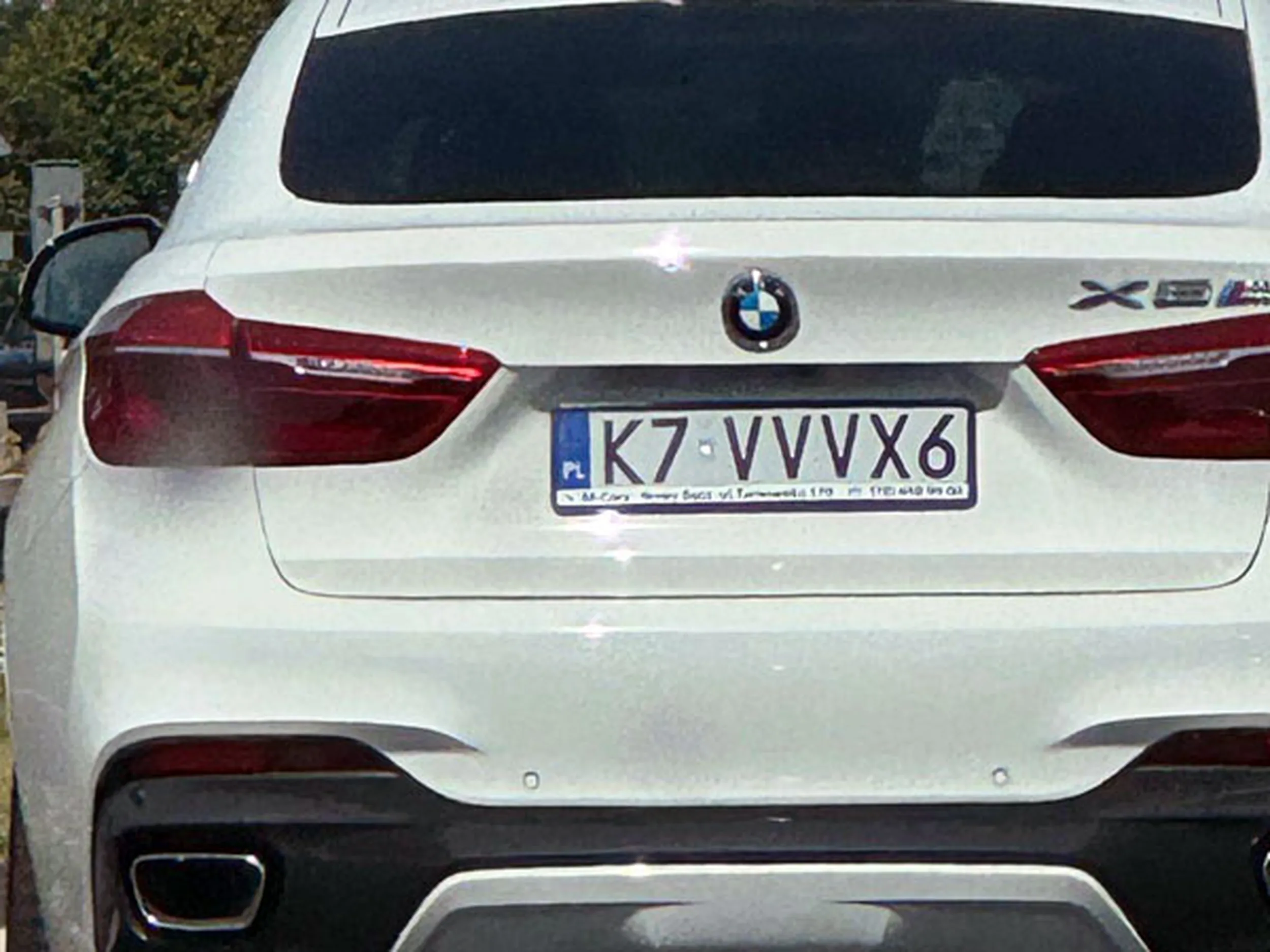 Fajny numer, blacha K7 VVVX6