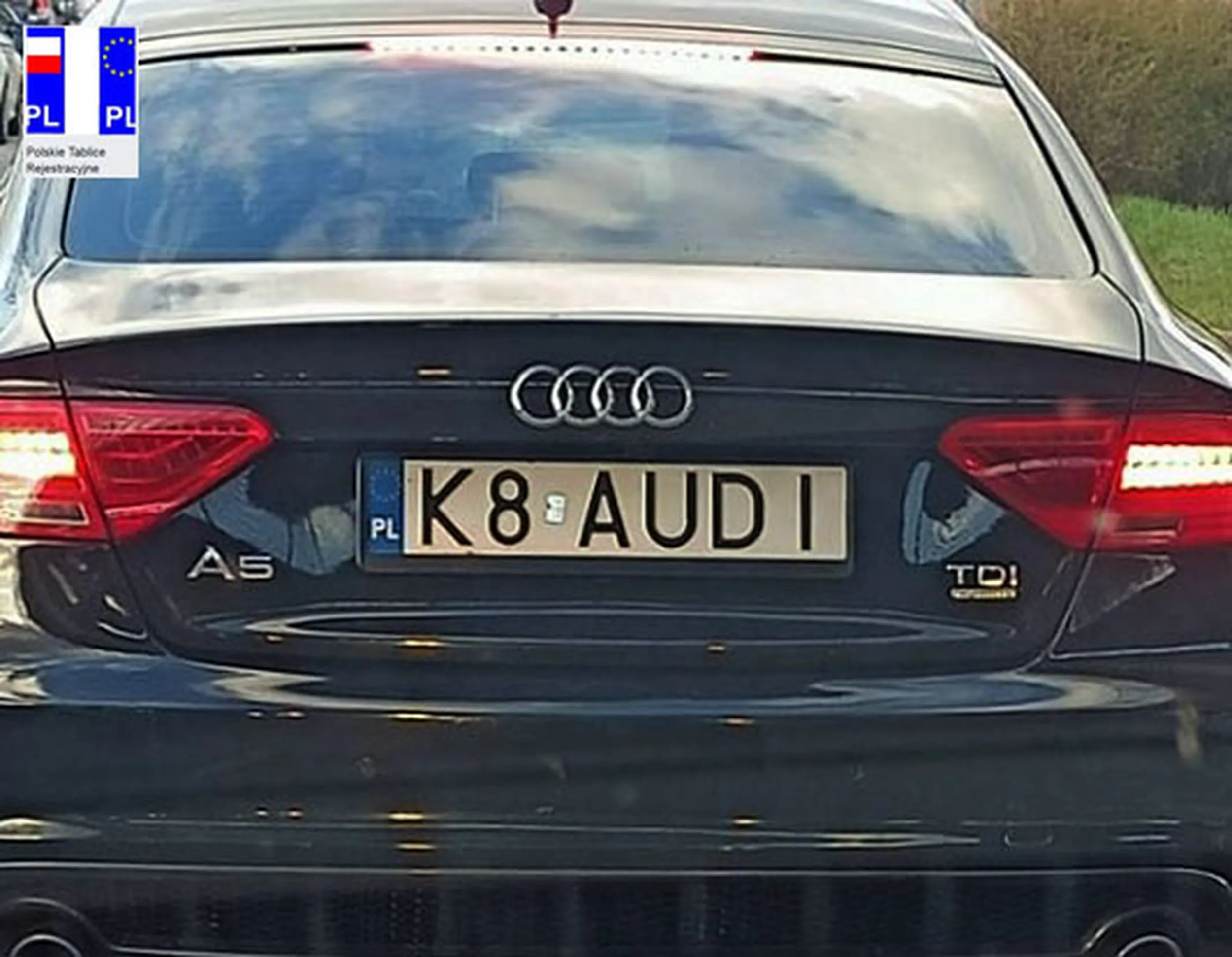 Fajny numer, blacha K8 AUDI