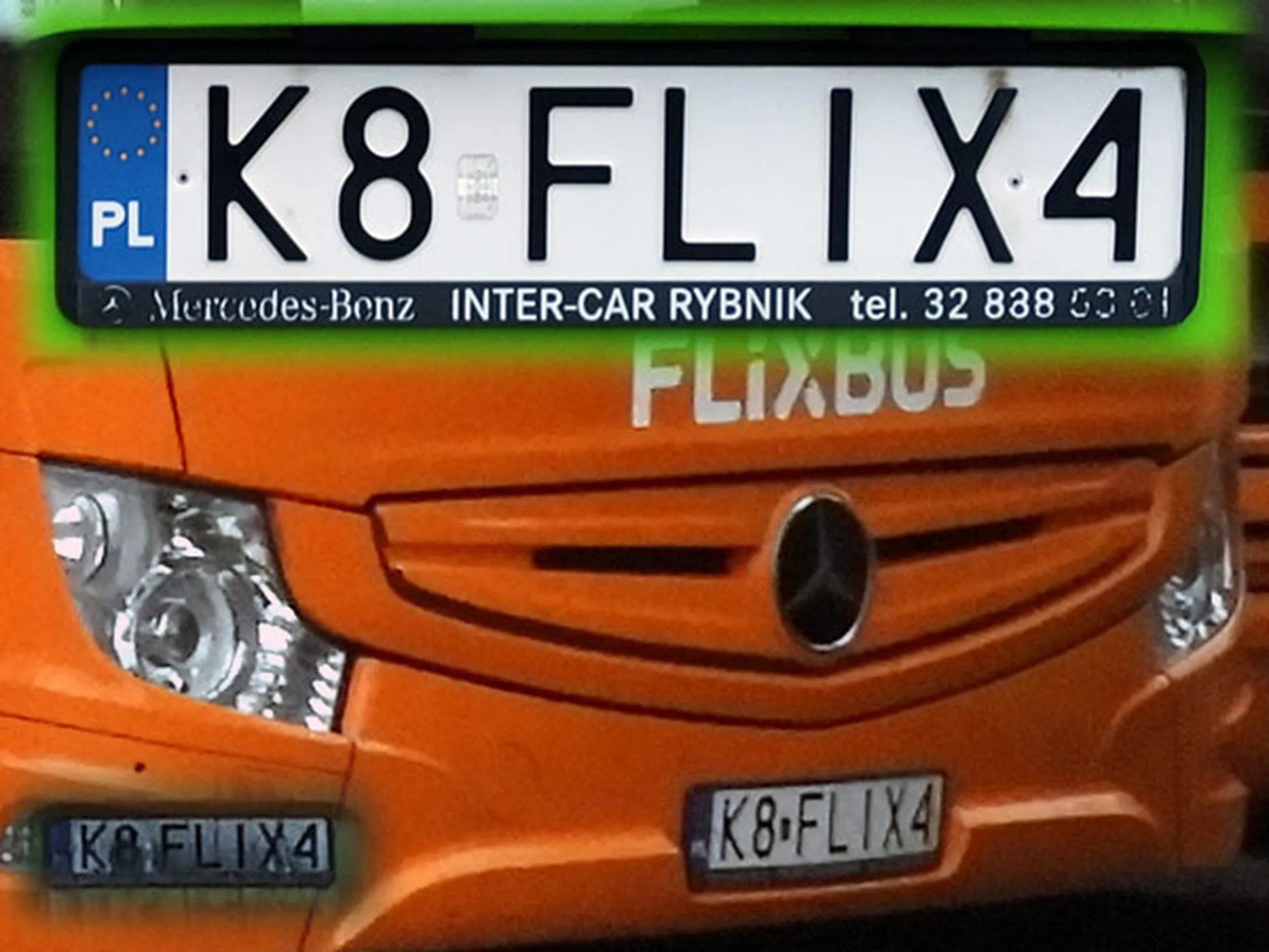 Fajny numer, blacha K8 FLIX4