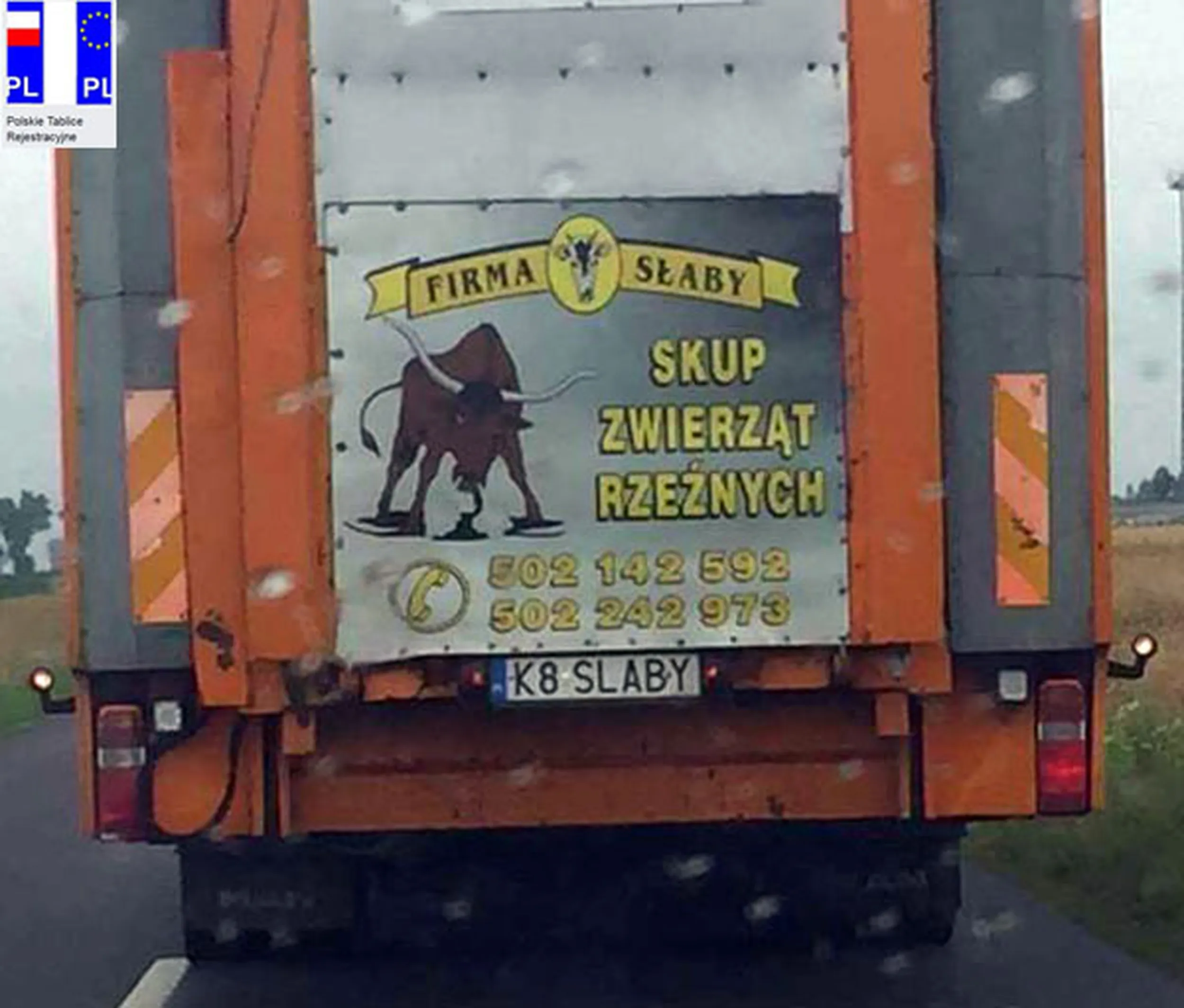 Fajny numer, blacha K8 SLABY