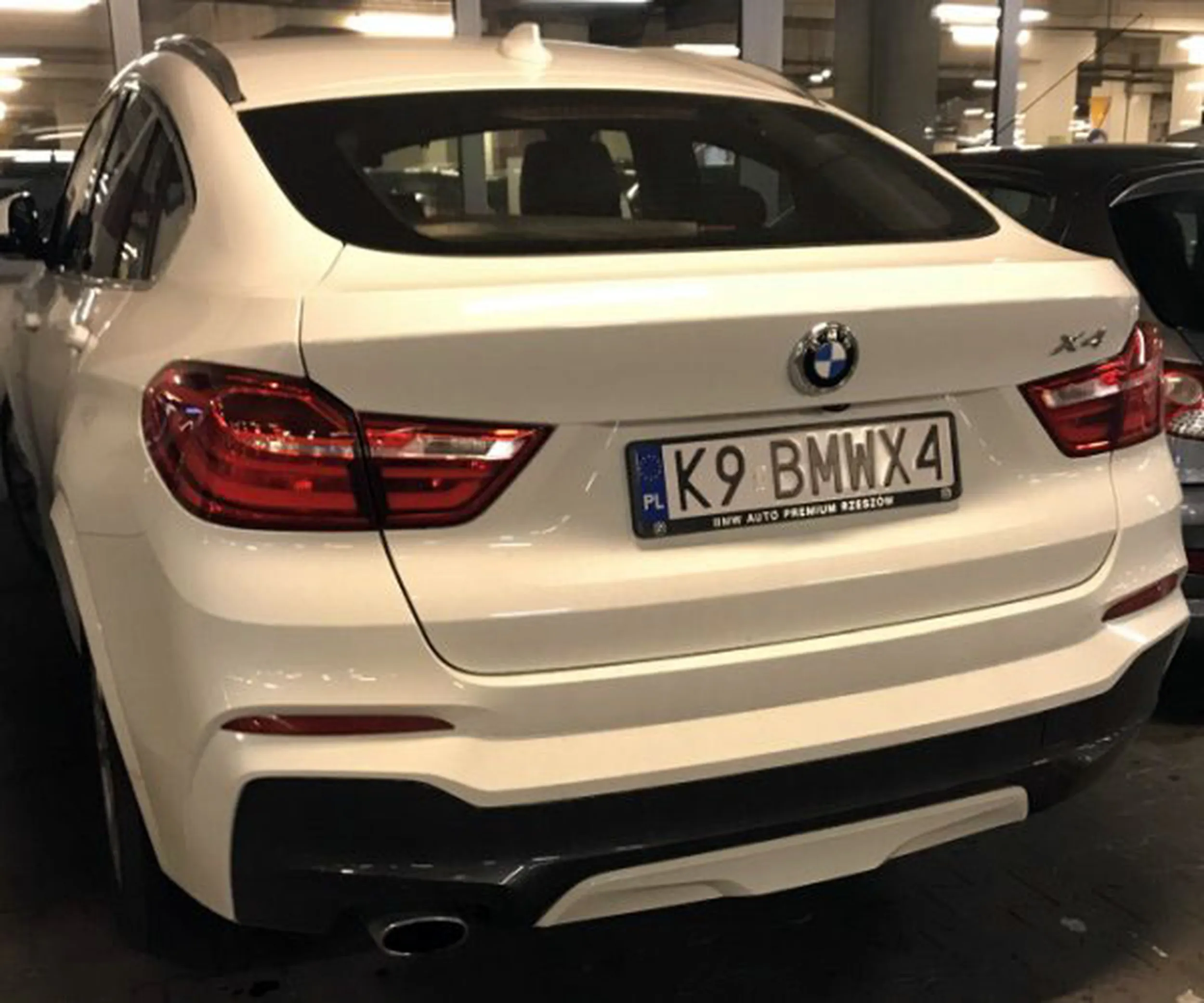 Fajny numer, blacha K9 BMWX4