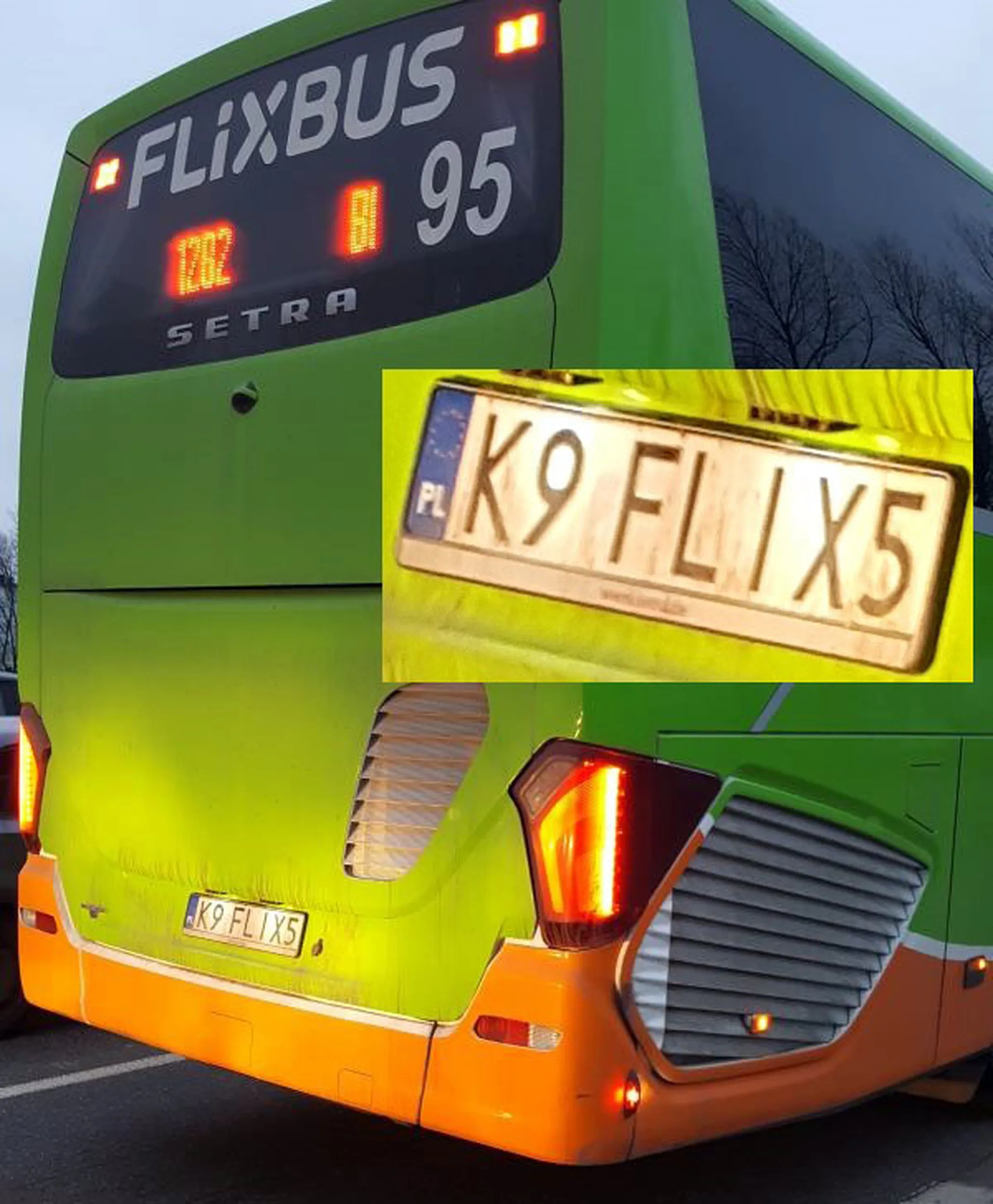 Fajny numer, blacha K9 FLIX5