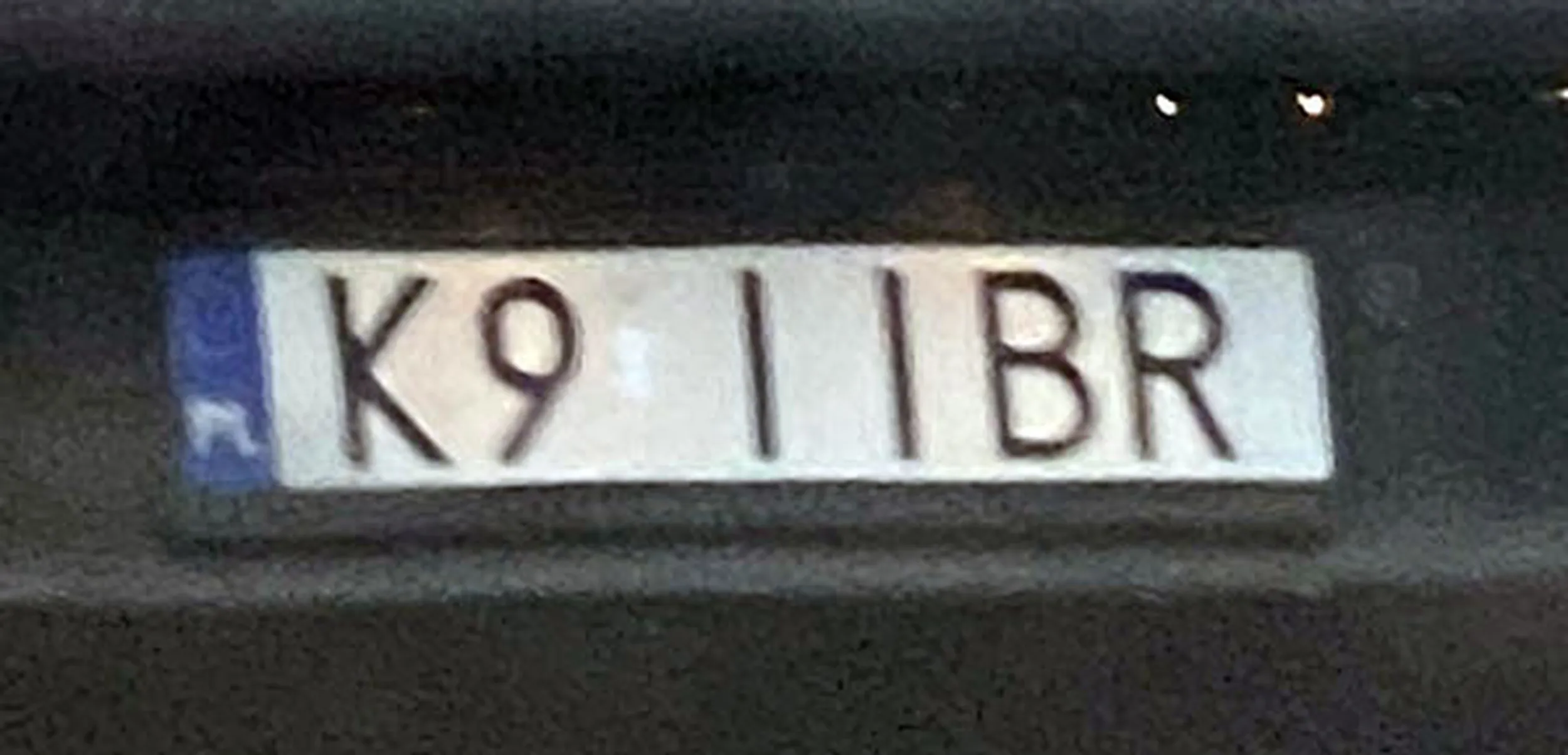 Fajny numer, blacha K9 IIBR