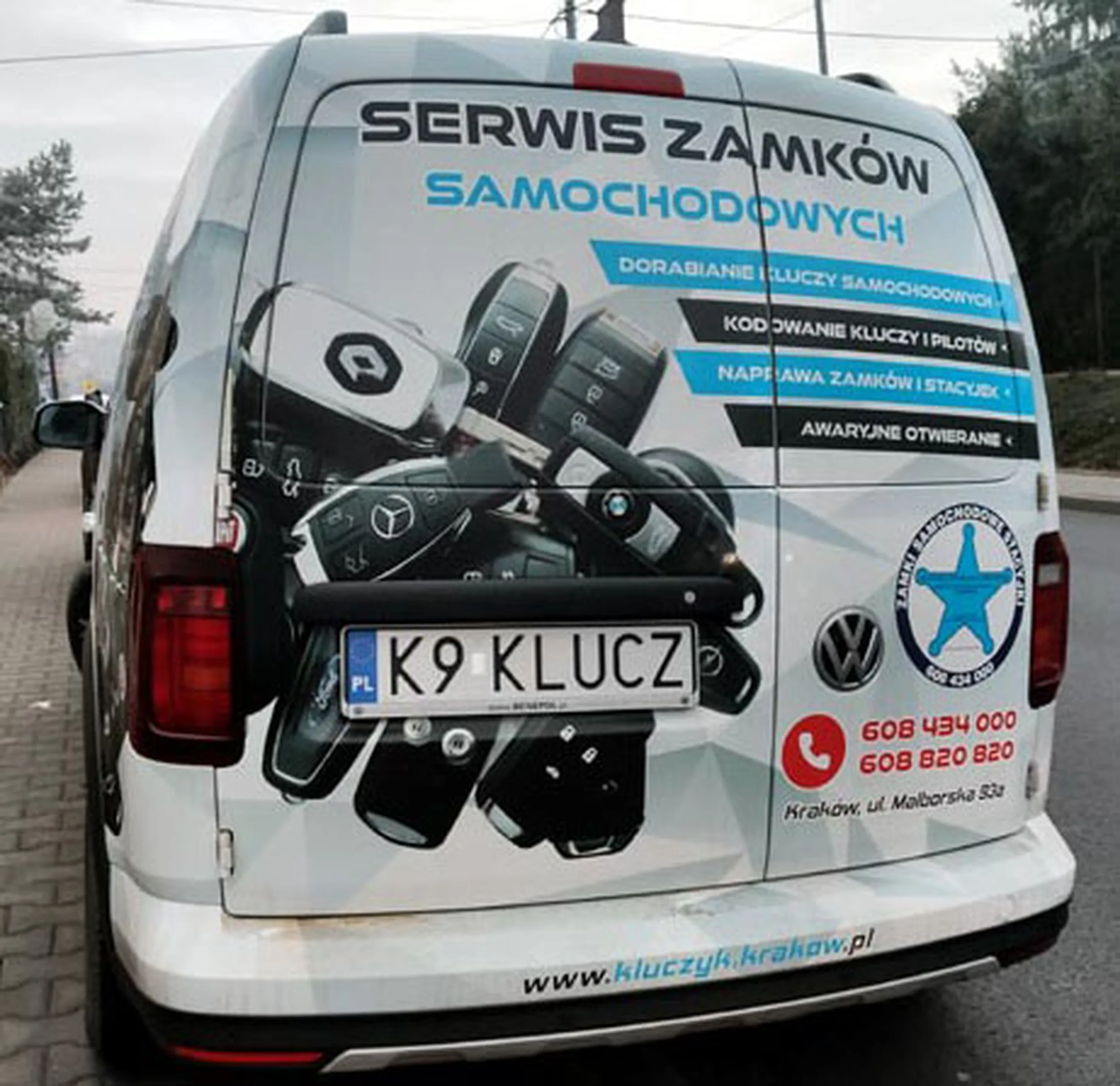 Fajny numer, blacha K9 KLUCZ