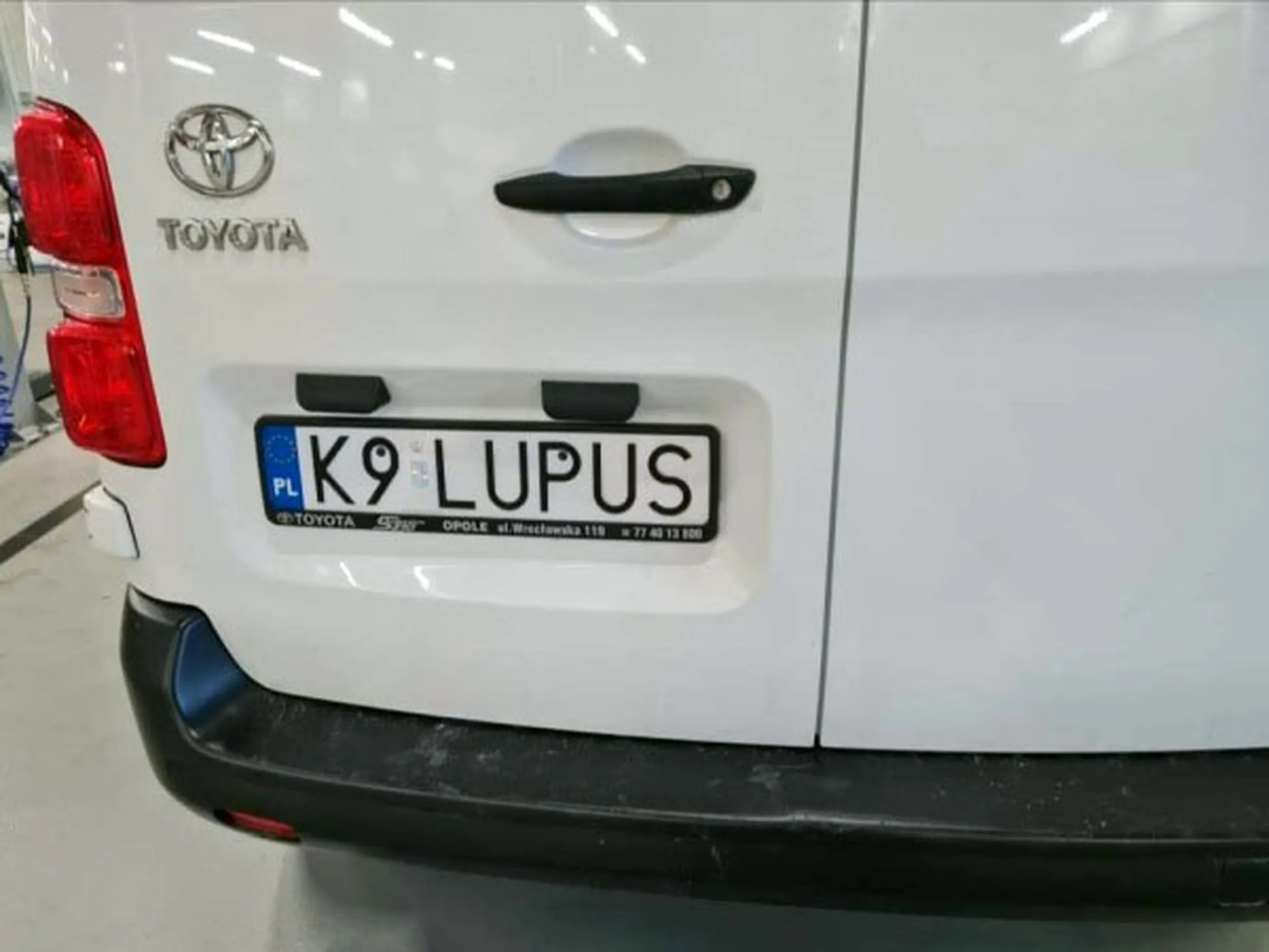 Fajny numer, blacha K9 LUPUS