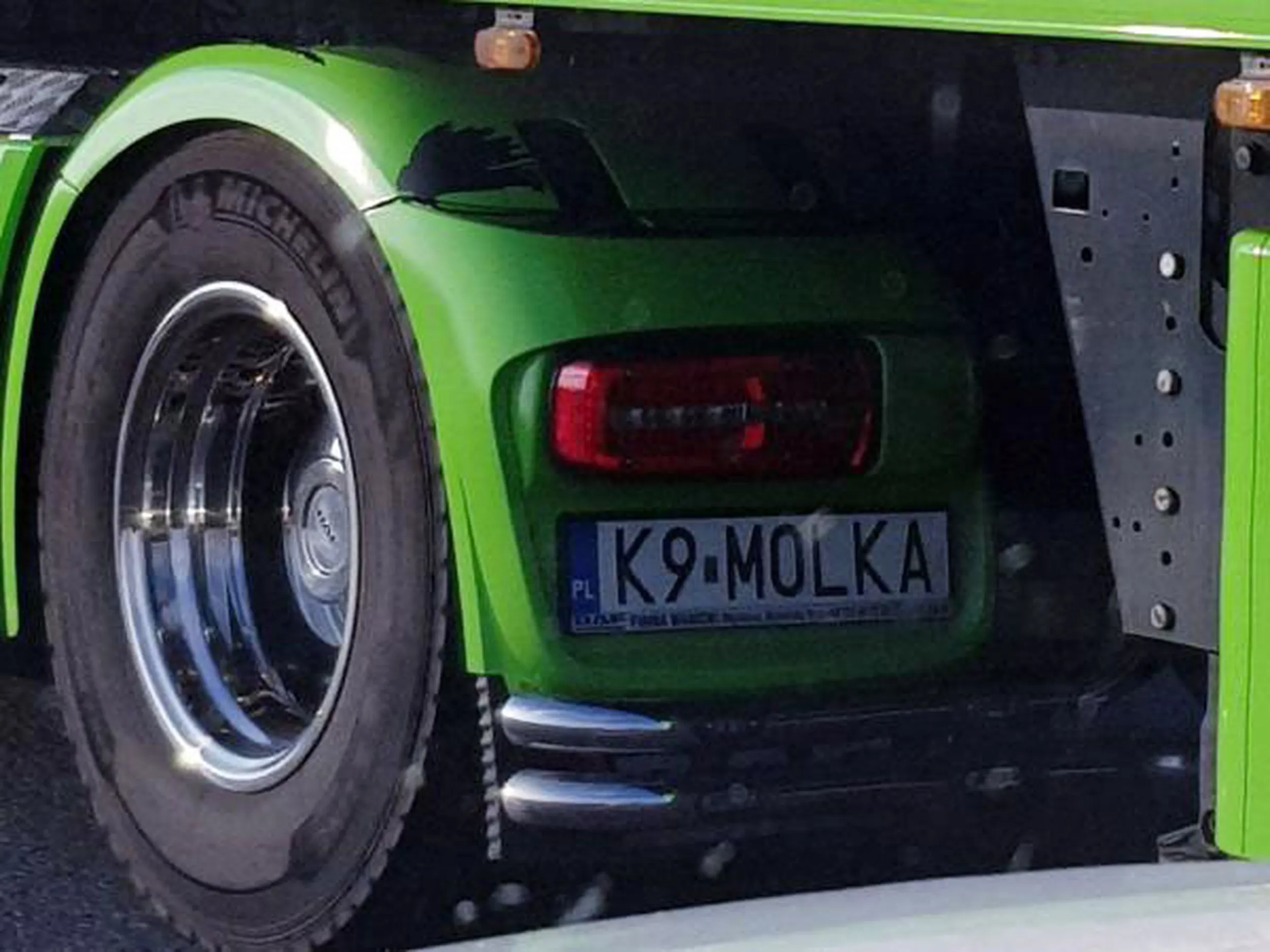 Fajny numer, blacha K9 MOLKA