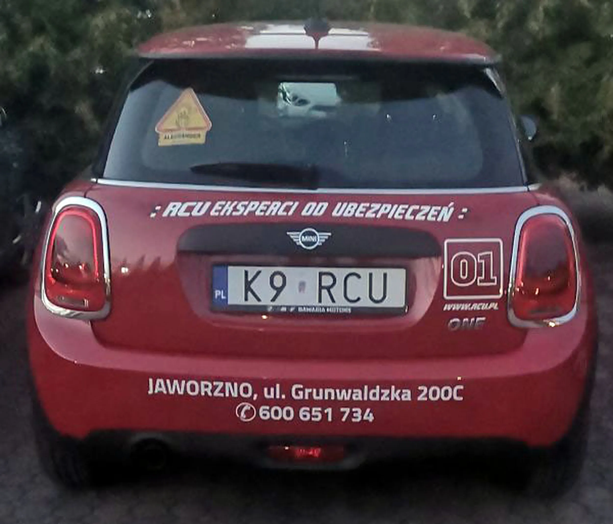 Fajny numer, blacha K9 RCU