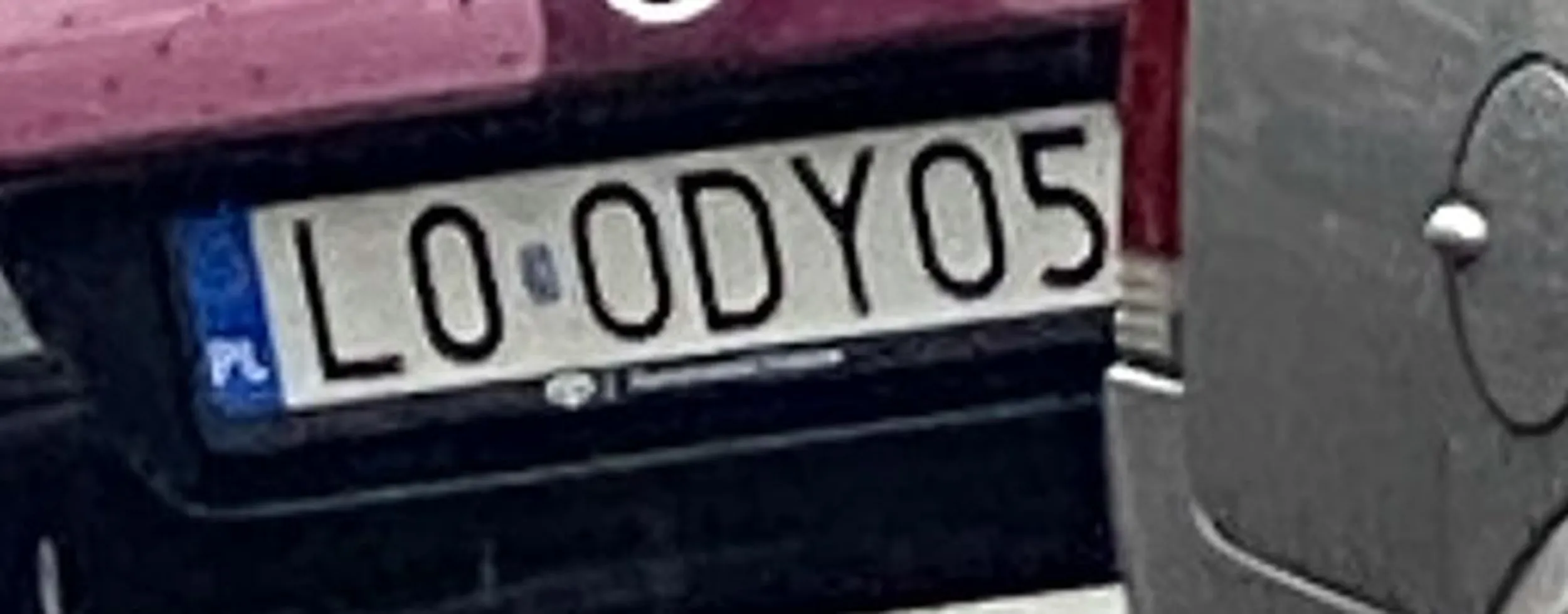 Fajny numer, blacha L0 ODYO5