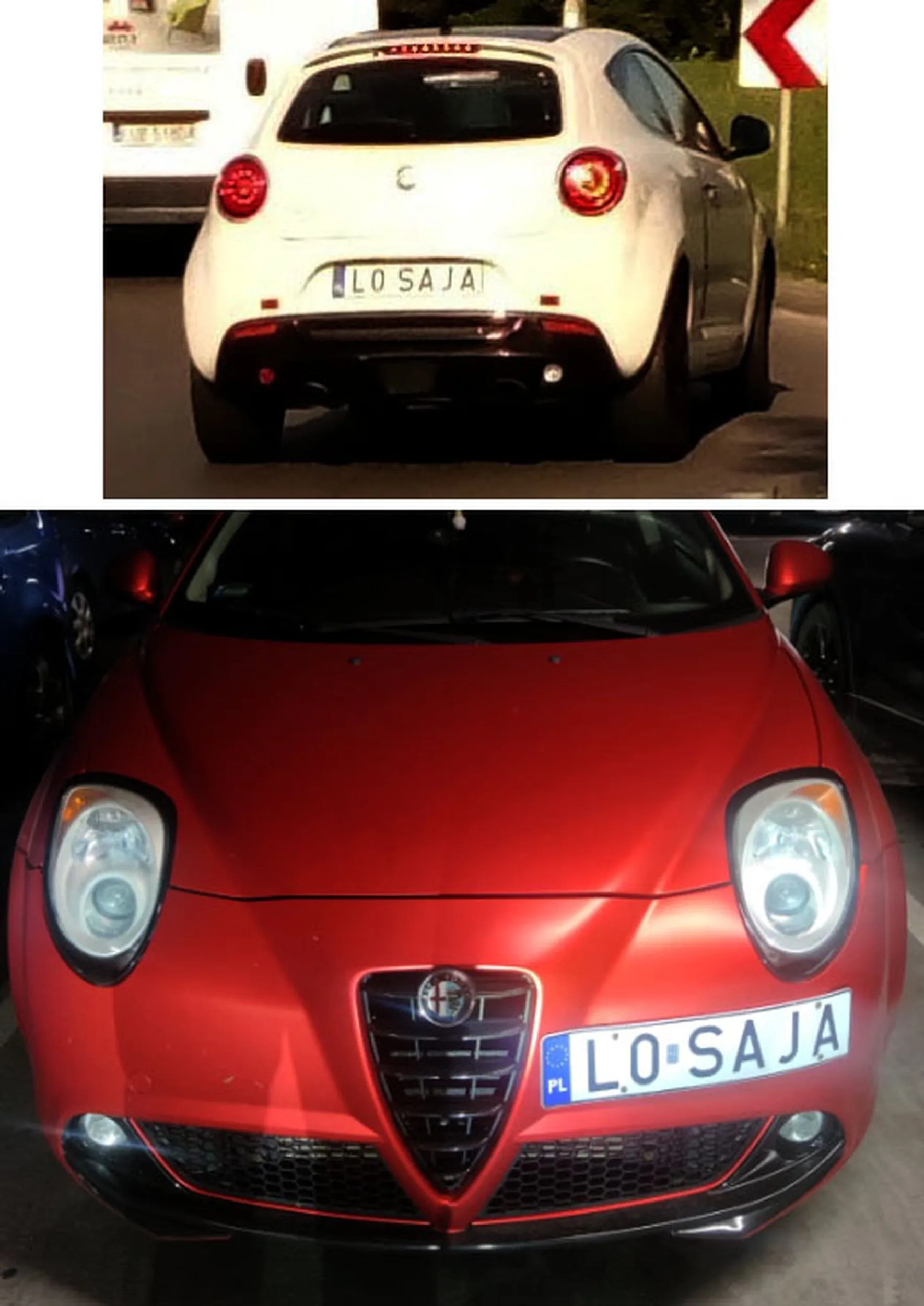 Fajny numer, blacha L0 SAJA