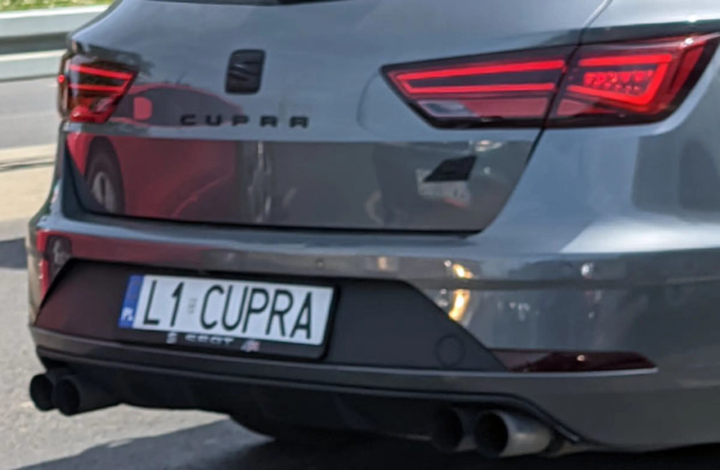 Fajny numer, blacha L1 CUPRA