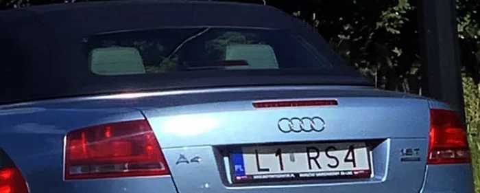 Fajny numer, blacha L1 RS4