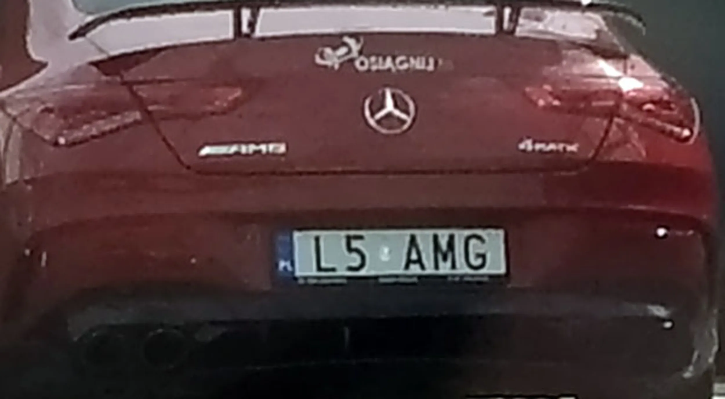 Fajny numer, blacha L5 AMG