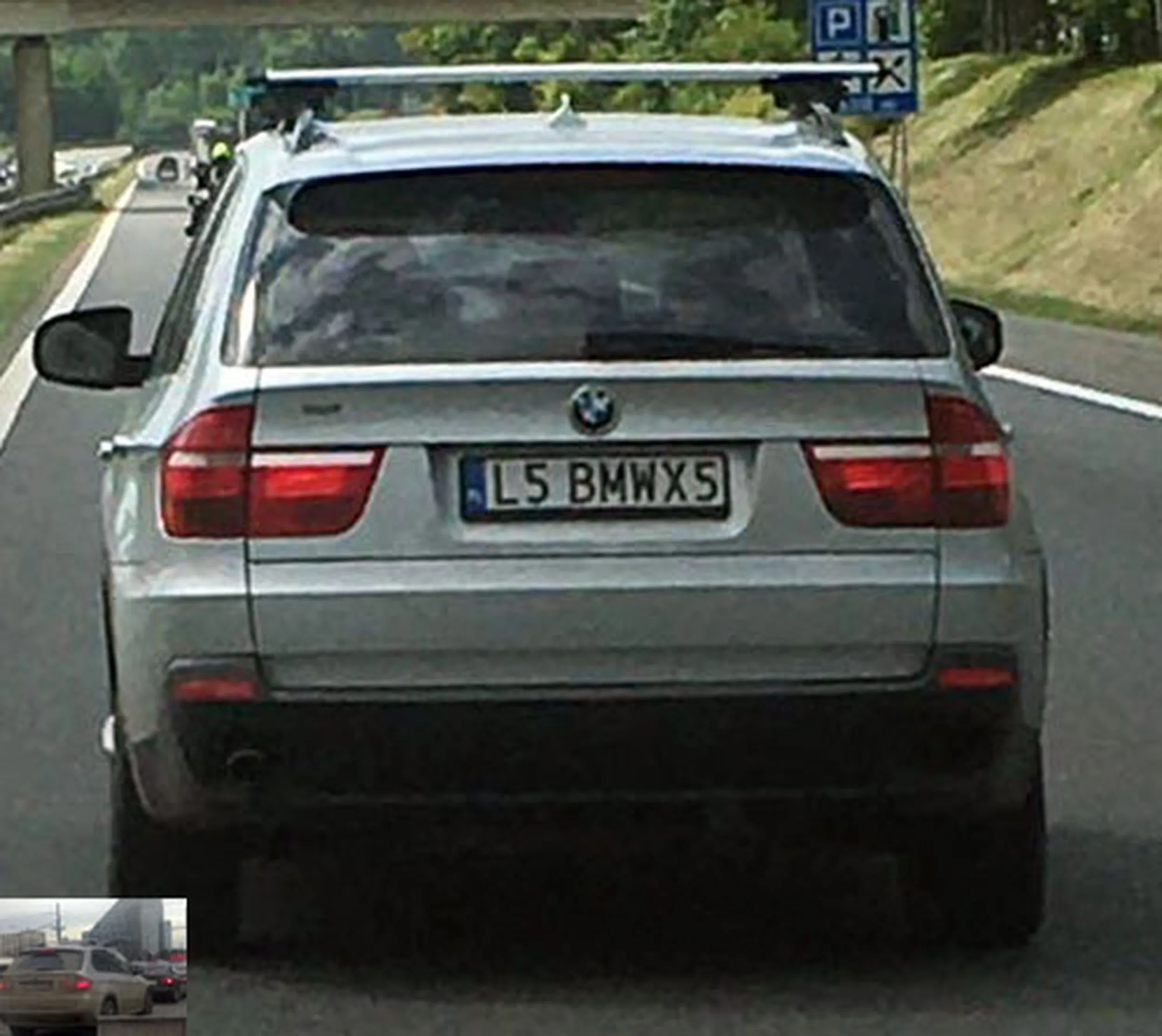 Fajny numer, blacha L5 BMWX5