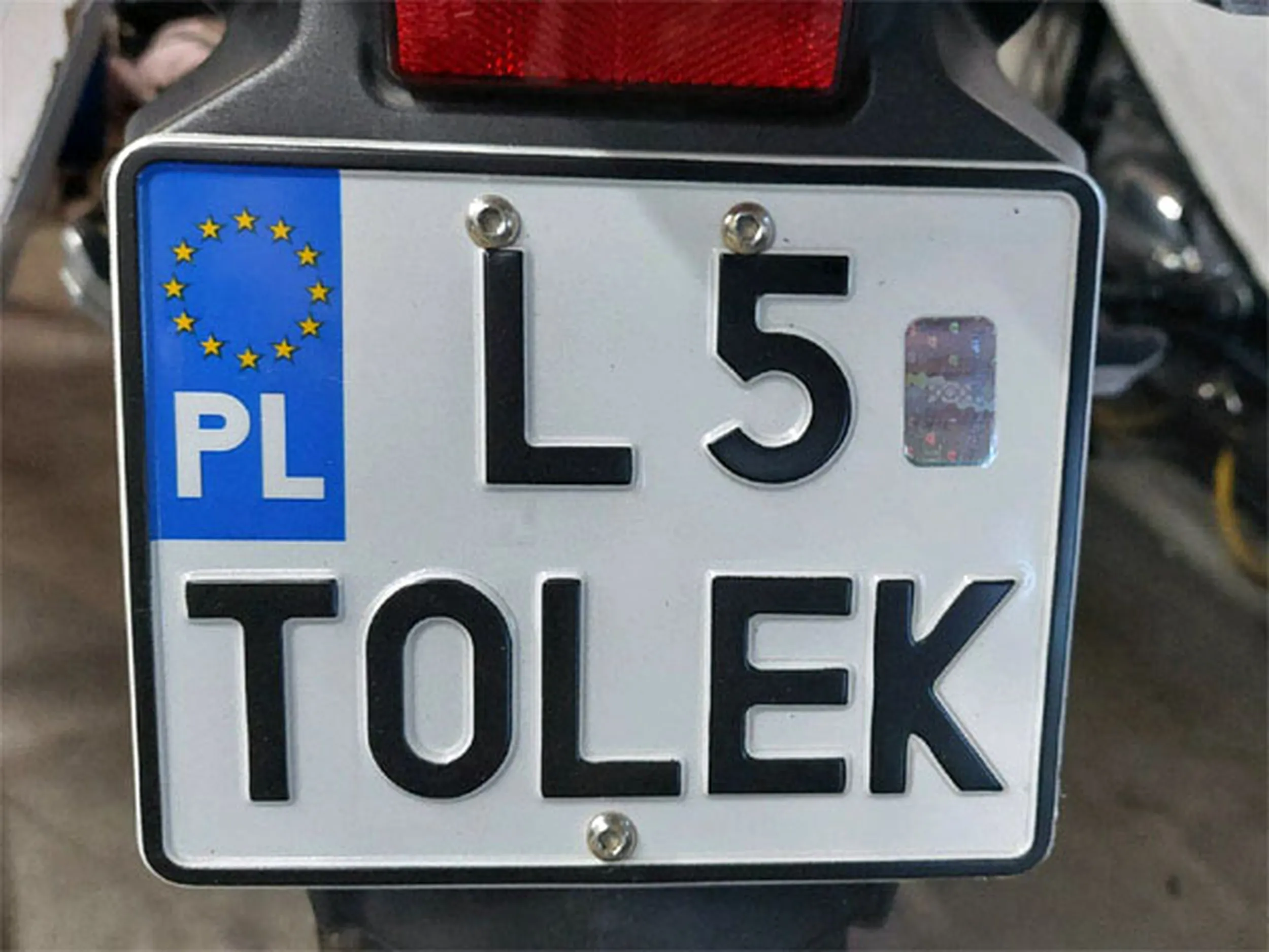 Fajny numer, blacha L5 TOLEK