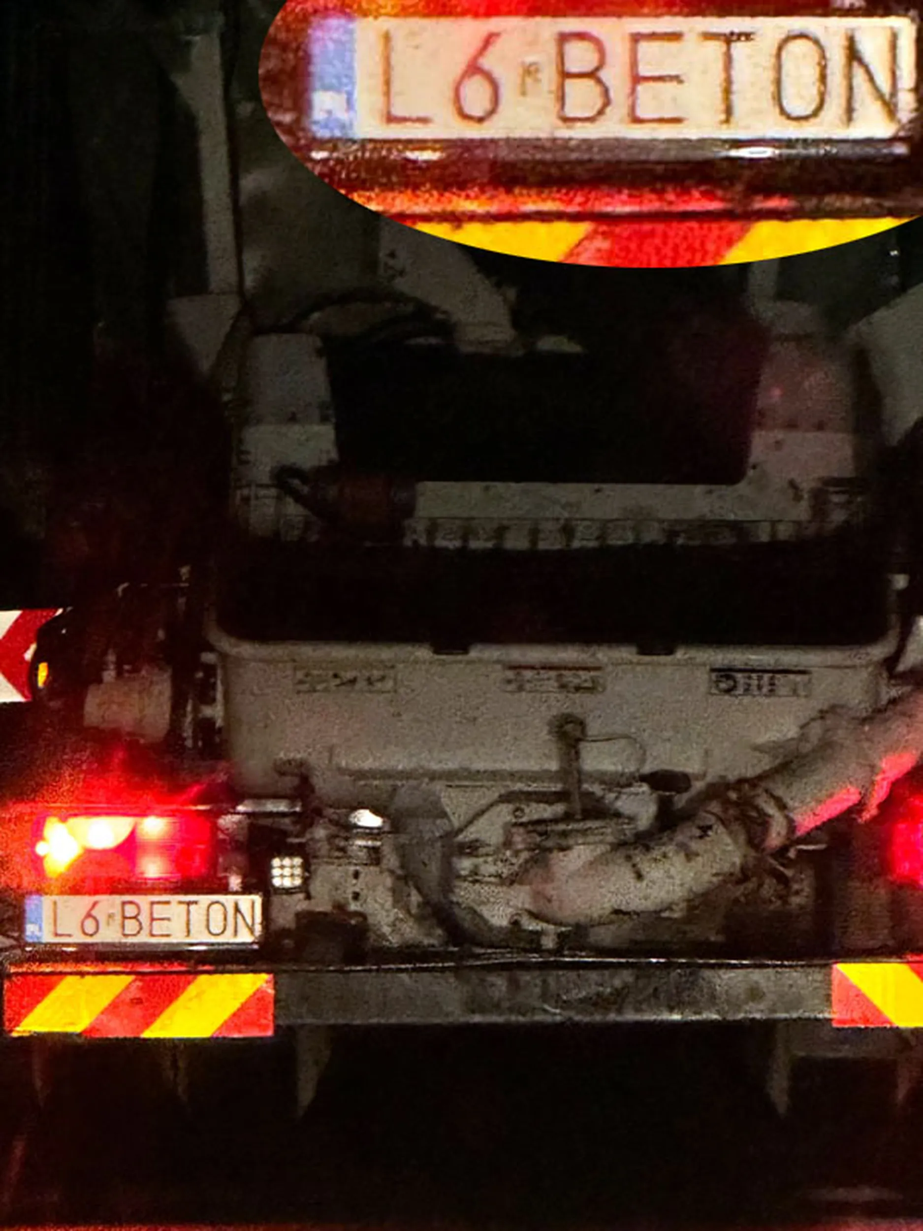 Fajny numer, blacha L6 BETON