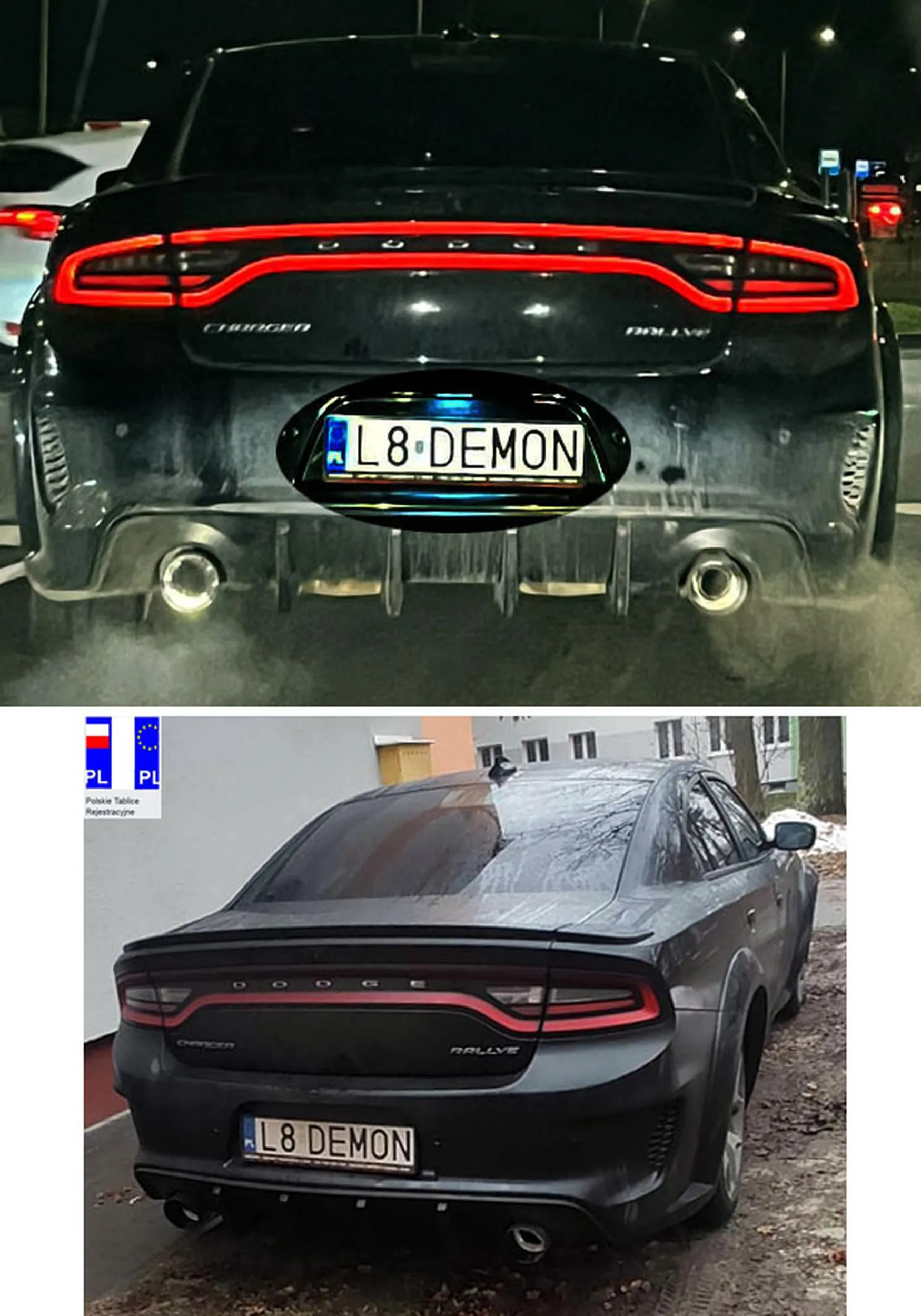 Fajny numer, blacha L8 DEMON