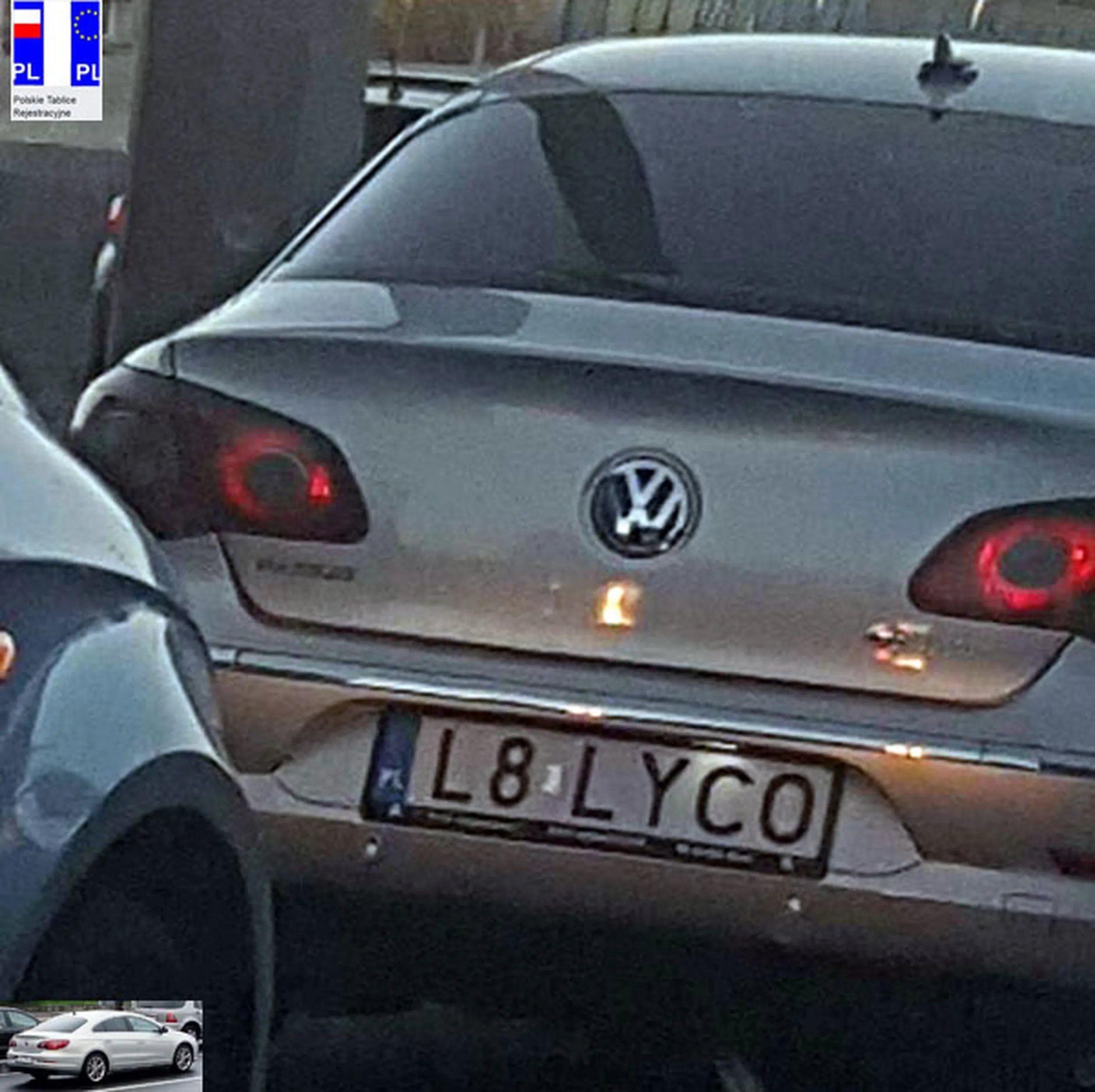 Fajny numer, blacha L8 LYCO